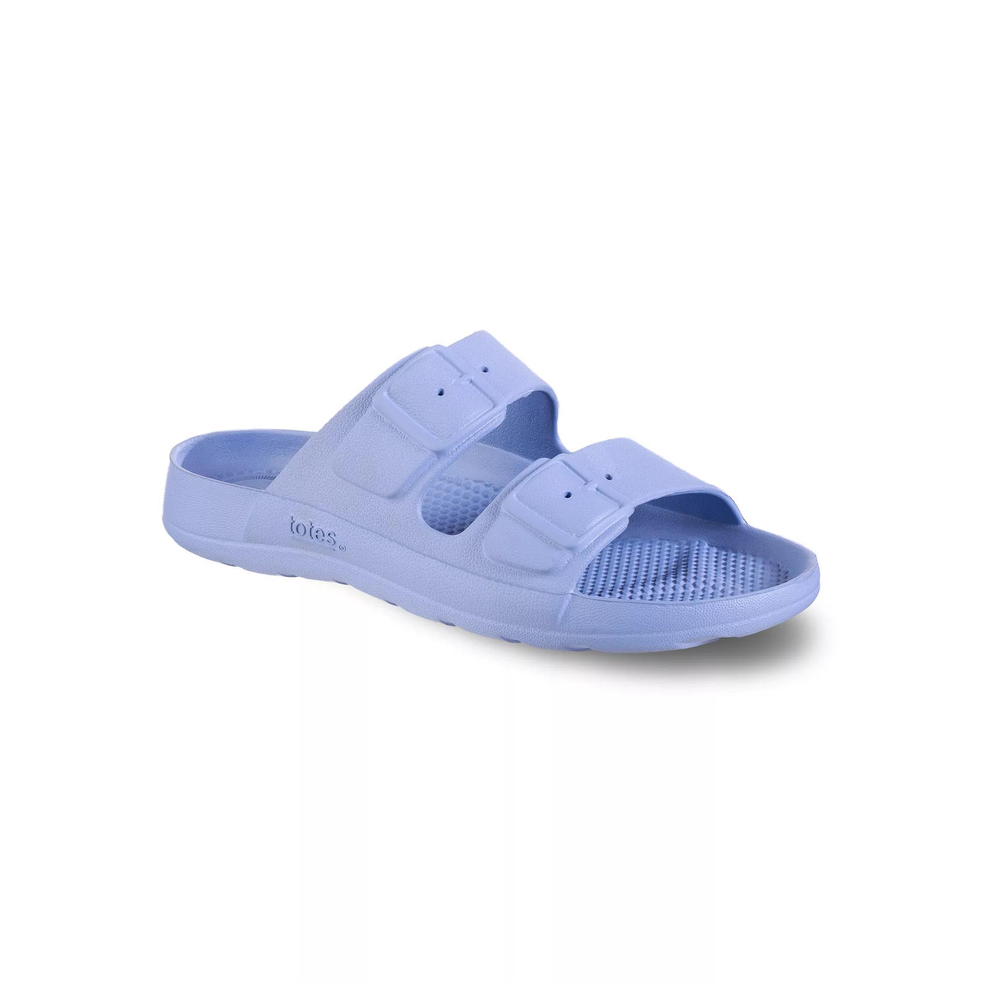 totes Solbounce Women's Molded Buckle Slide Sandals,  Product Image