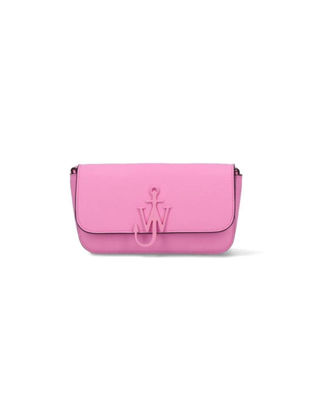 JW ANDERSON Chain Baguette Anchor Pink Bag Product Image