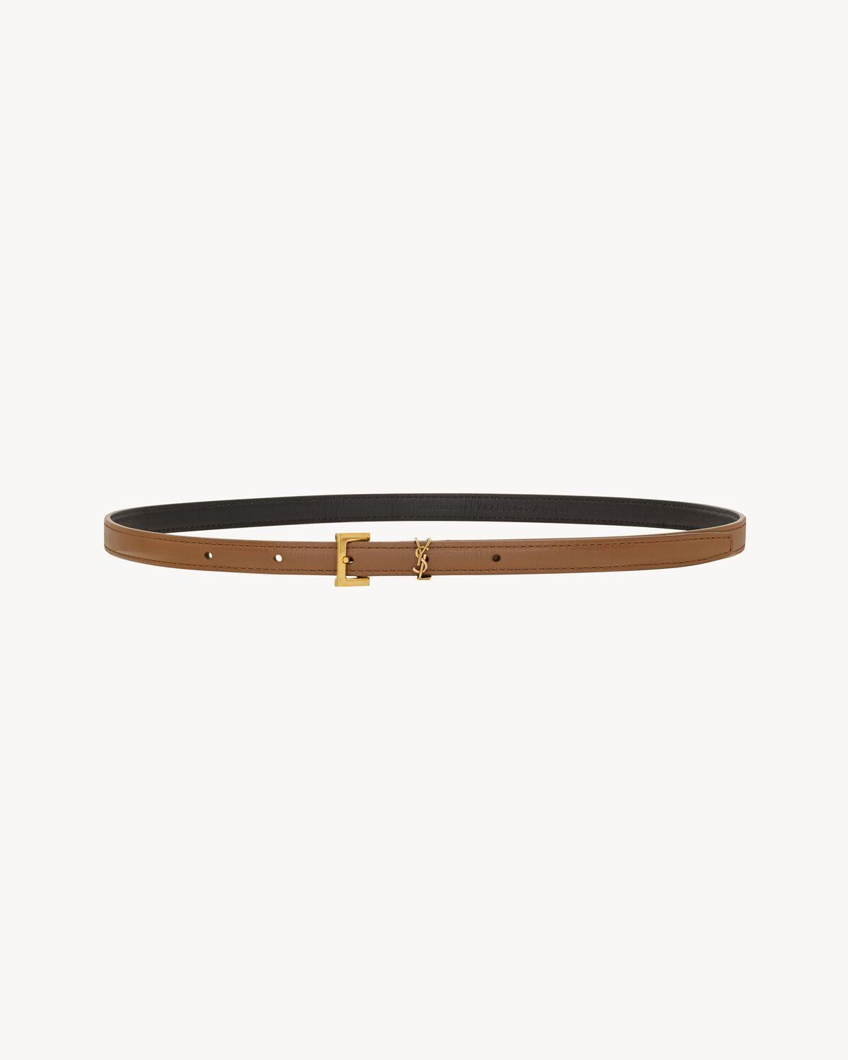 CASSANDRE extra thin belt in smooth leather | Saint Laurent | YSL.com Product Image