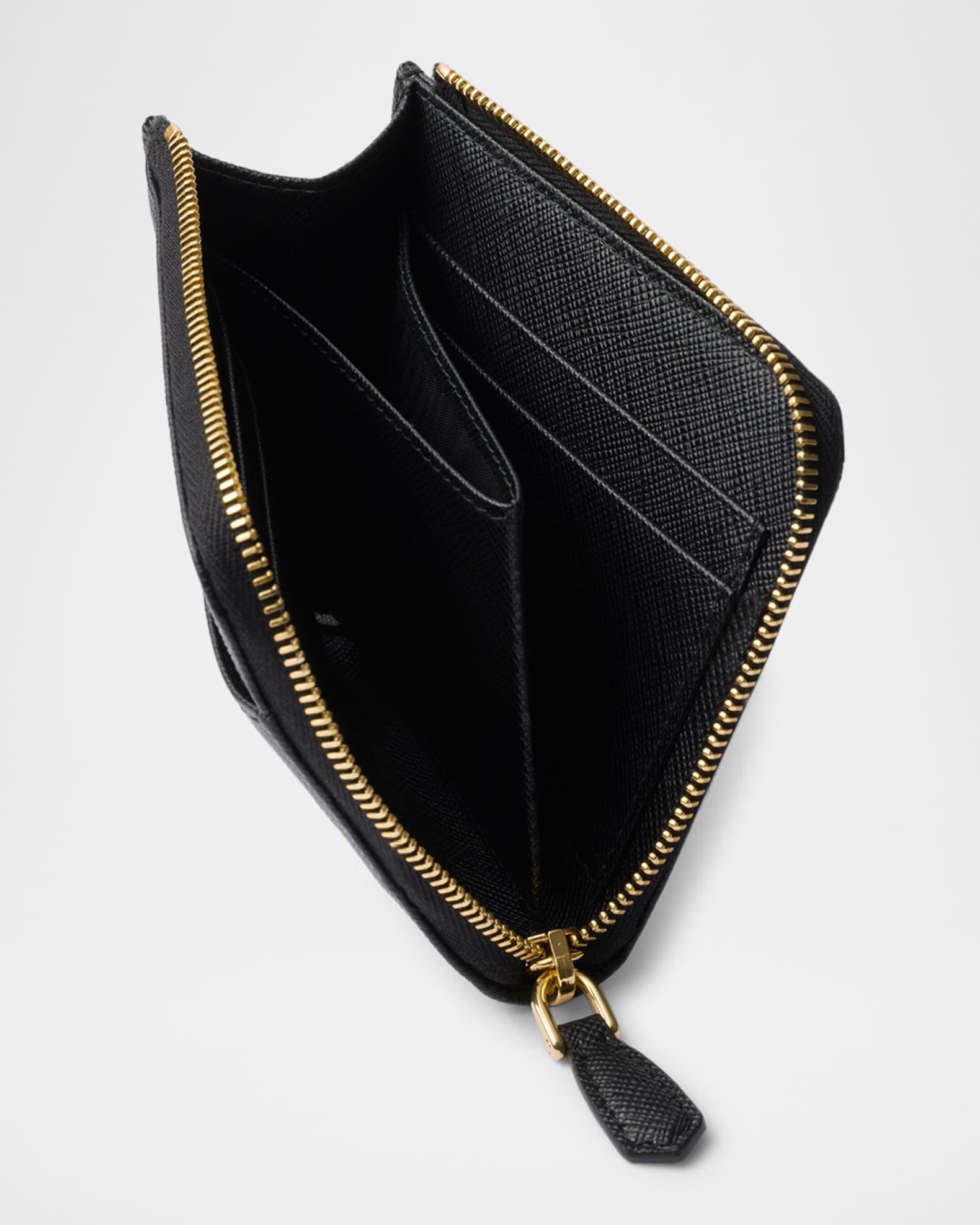 Small Saffiano Leather Zipper Wallet Product Image