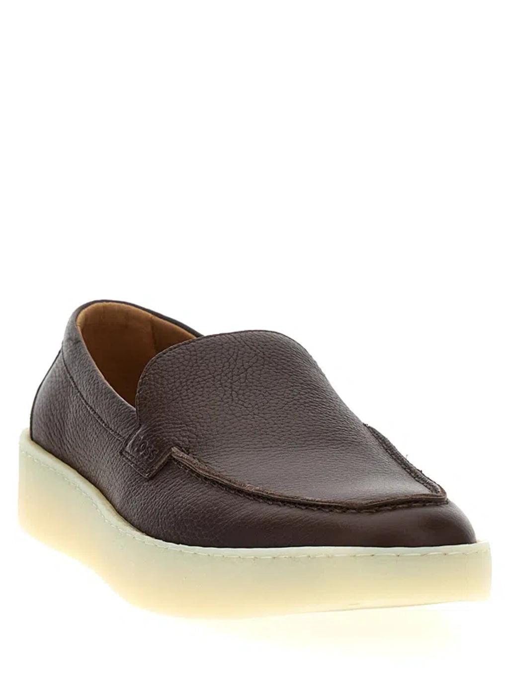 HUGO BOSS 'clay' Loafers In Brown Product Image