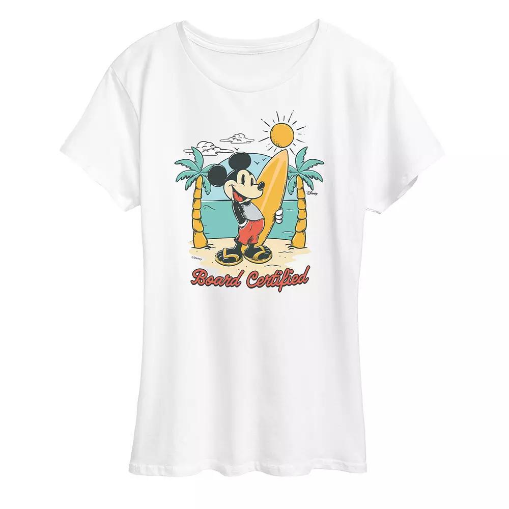 Disney's Mickey Mouse Women's Board Certified Graphic Tee,  Product Image