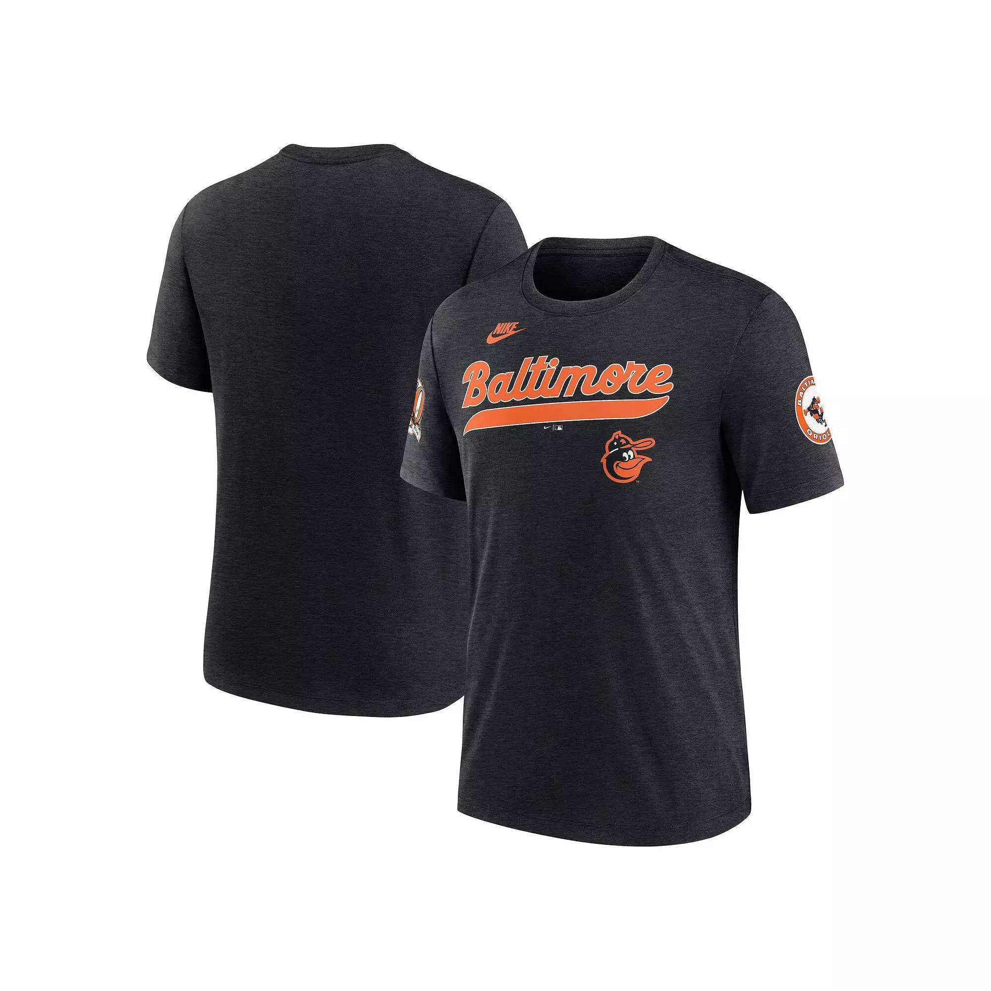 Men's Nike Royal Denver Broncos Favorable Timeline Tri-Blend T-Shirt,  Product Image