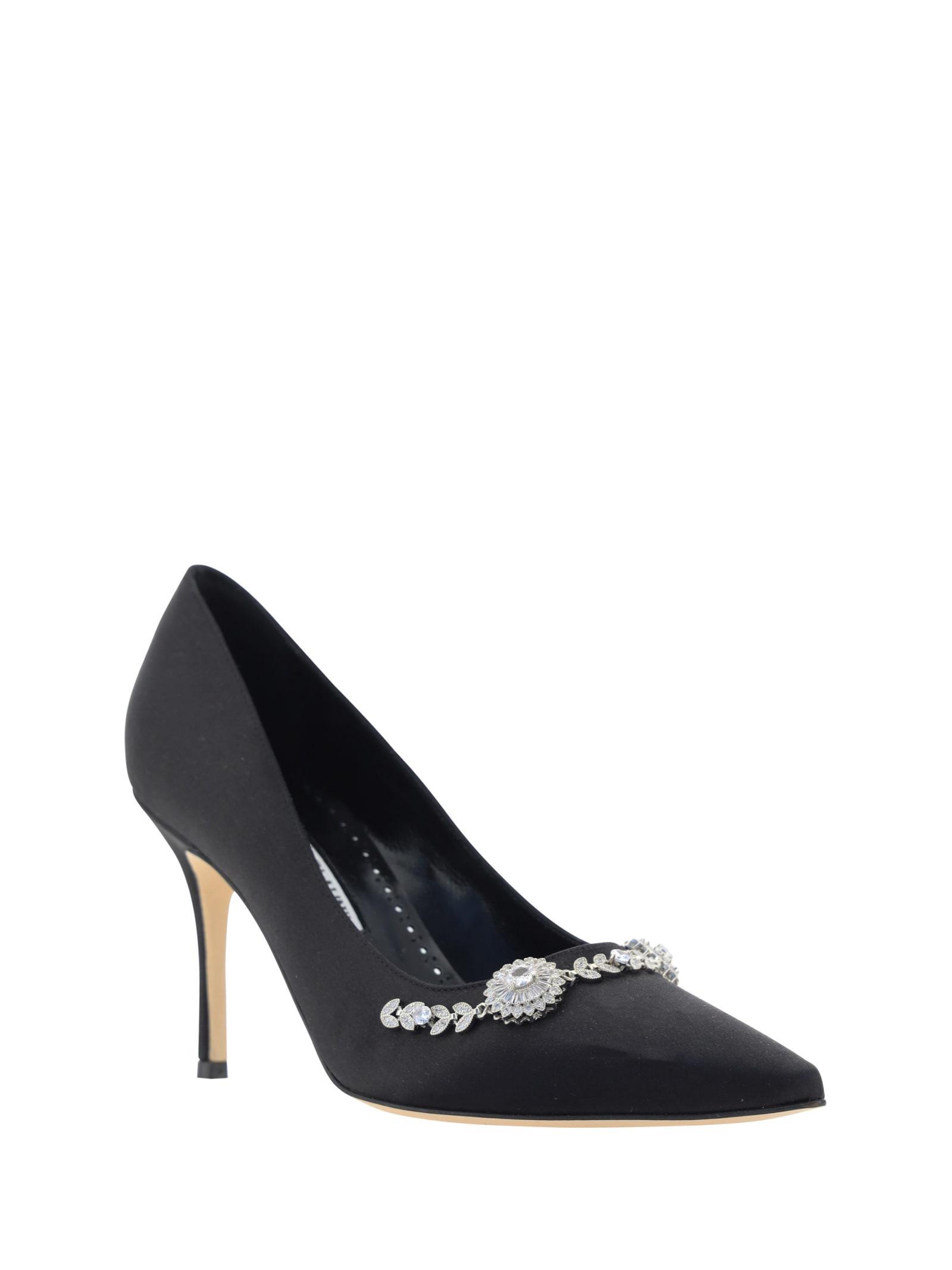 MANOLO BLAHNIK Lamik Pumps In Blck Product Image