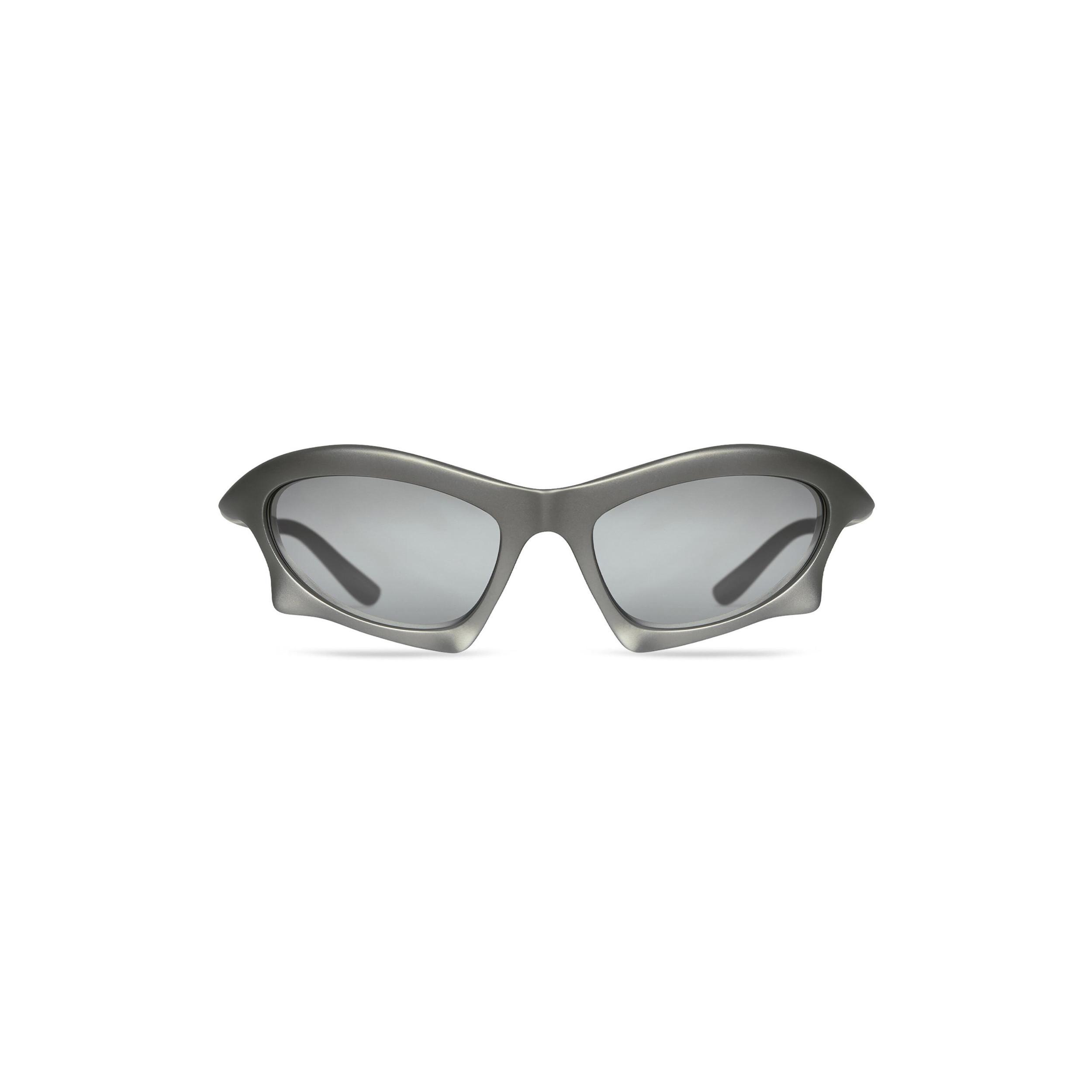 Bat Rectangle Sunglasses in Silver Product Image