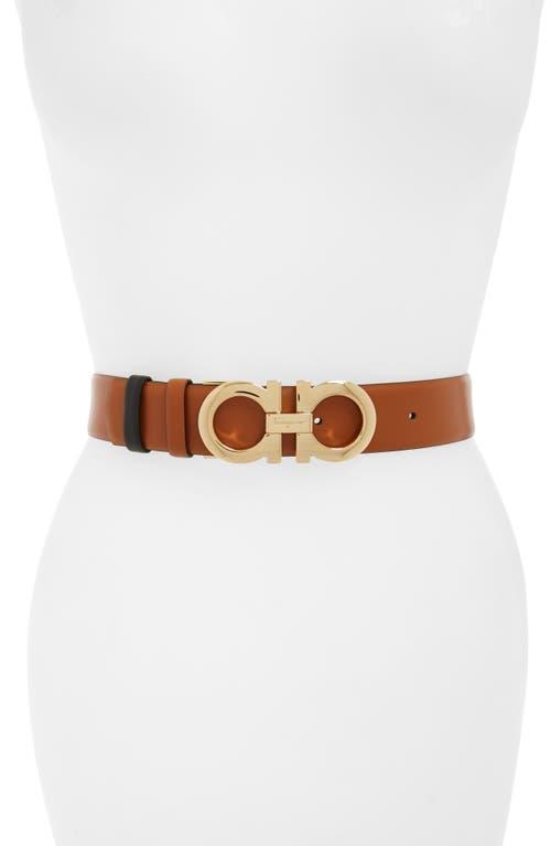 Salvatore Ferragamo Womens Gancini Reversible Leather Belt Product Image