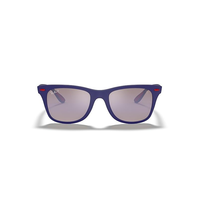 Ray-Ban RB4195M SCUDERIA FERRARI COLLECTION Sunglasses frame Violet lenses polarized Product Image