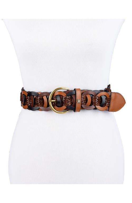 Sam Edelman 38MM Link Woven Belt Brown Product Image