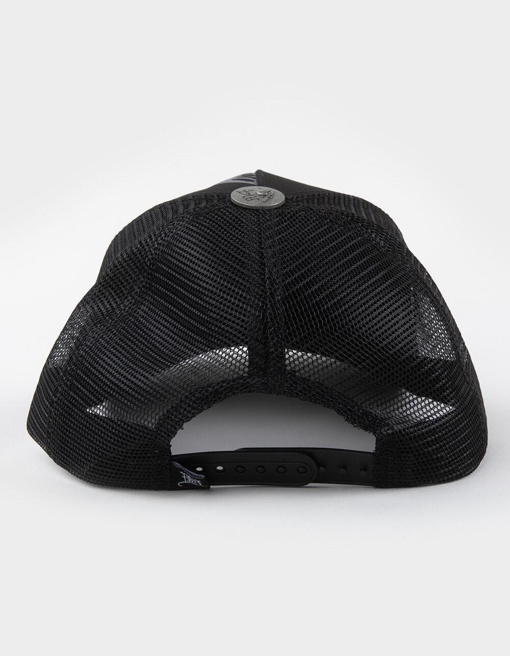 ED HARDY Cowboy Skull Rhinestone Womens Trucker Hat - BLACK Product Image