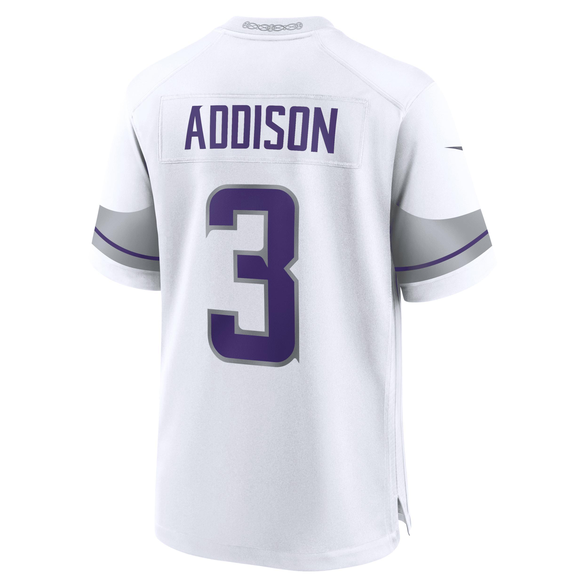 Jordan Addison Minnesota Vikings Nike Mens NFL Game Jersey | 67NM0BAZ9MF-00X Product Image