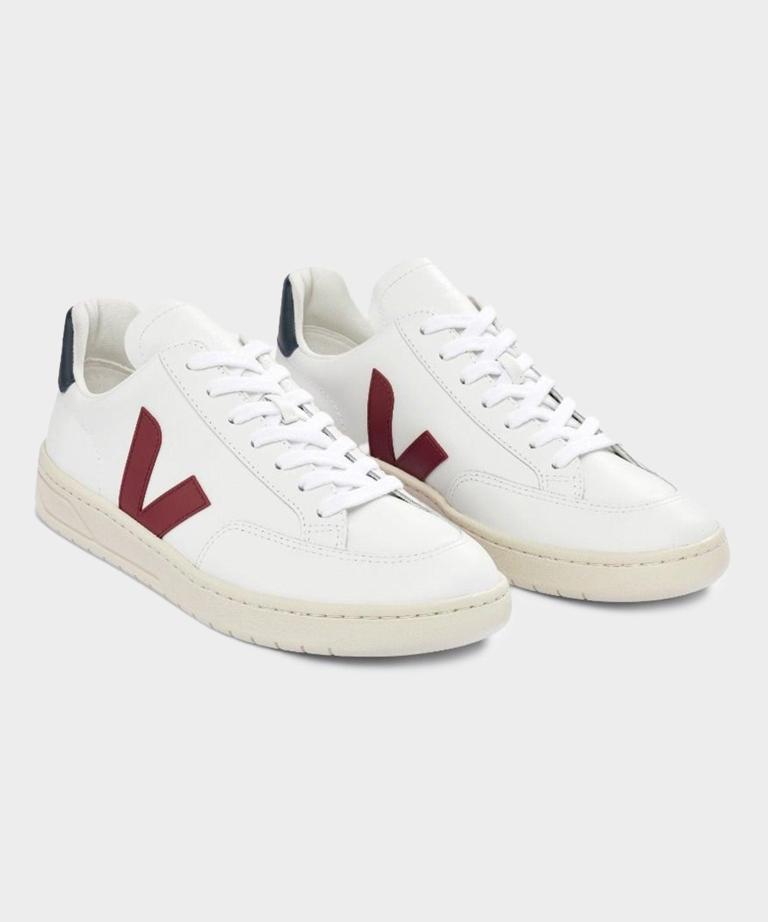 Veja V-12 Vegan Leather in Marsala Nautico Product Image