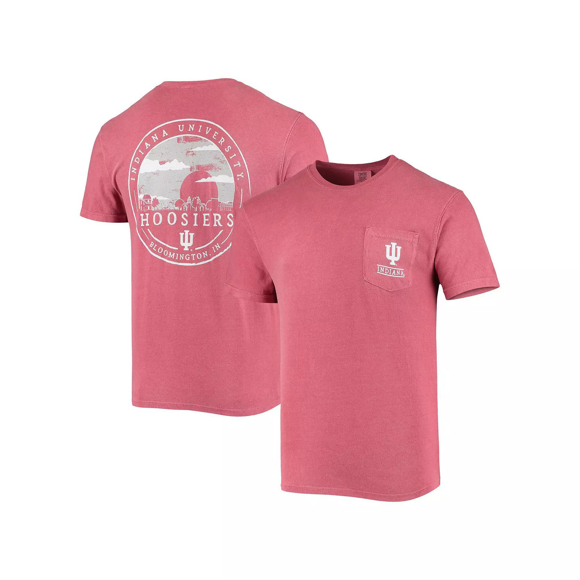 Men's Crimson Indiana Hoosiers Circle Campus Scene T-Shirt,  Product Image