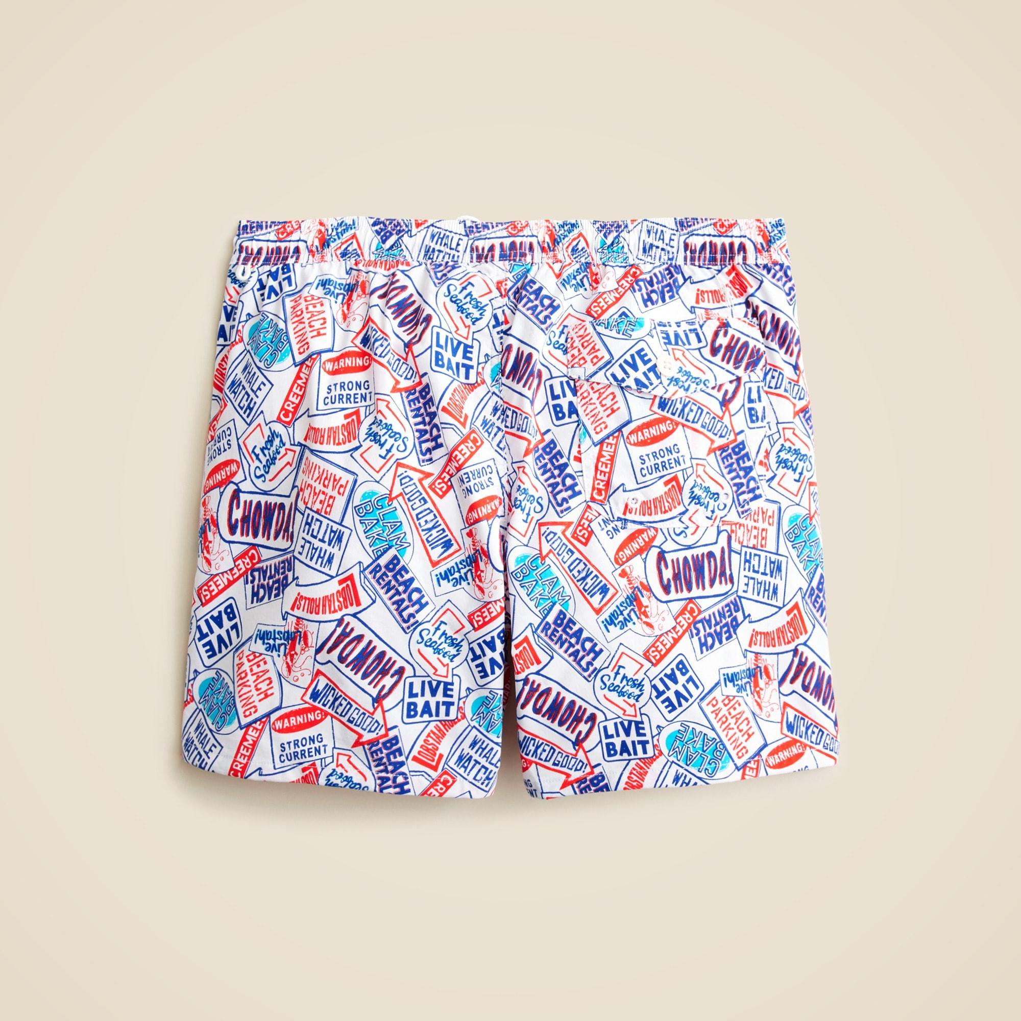 6'' stretch swim trunk in print with ECONYL® nylon Product Image