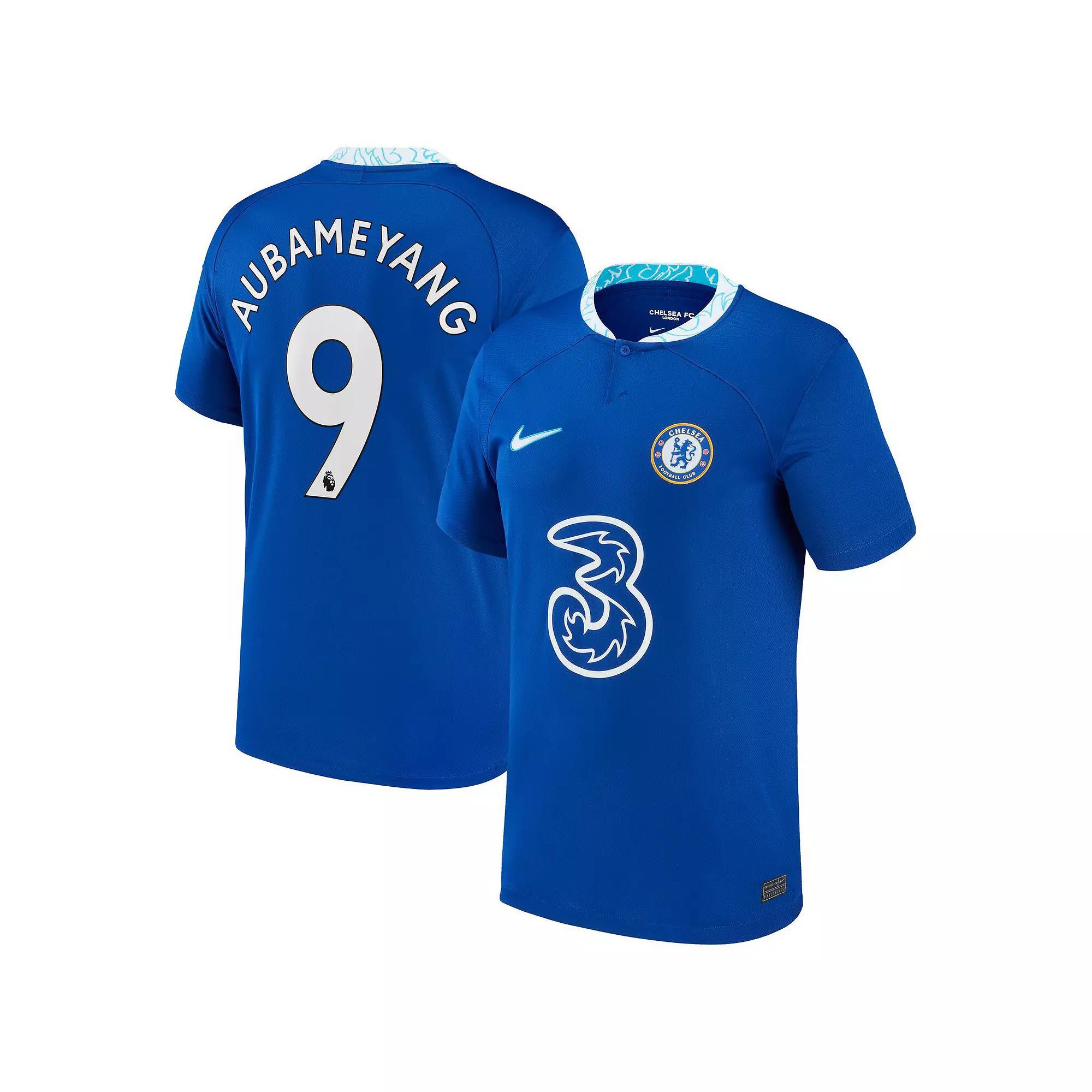Mens Nike Pierre-Emerick Aubameyang Blue Chelsea 2022/23 Home Breathe Stadium Replica Player Jersey Product Image