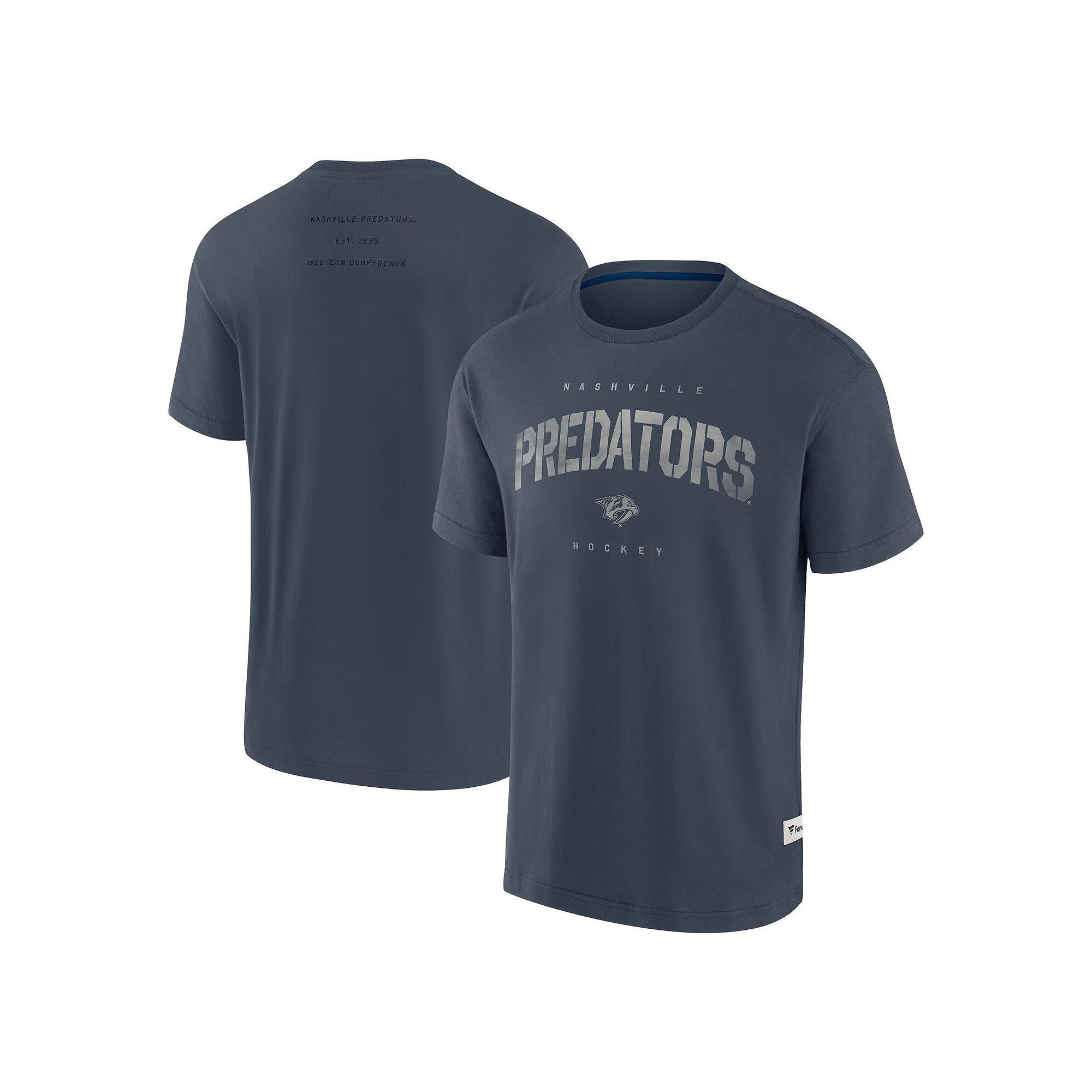 Men's Fanatics Navy Columbus Blue Jackets Elements Weathered Tonal Future Ground T-Shirt,  Product Image