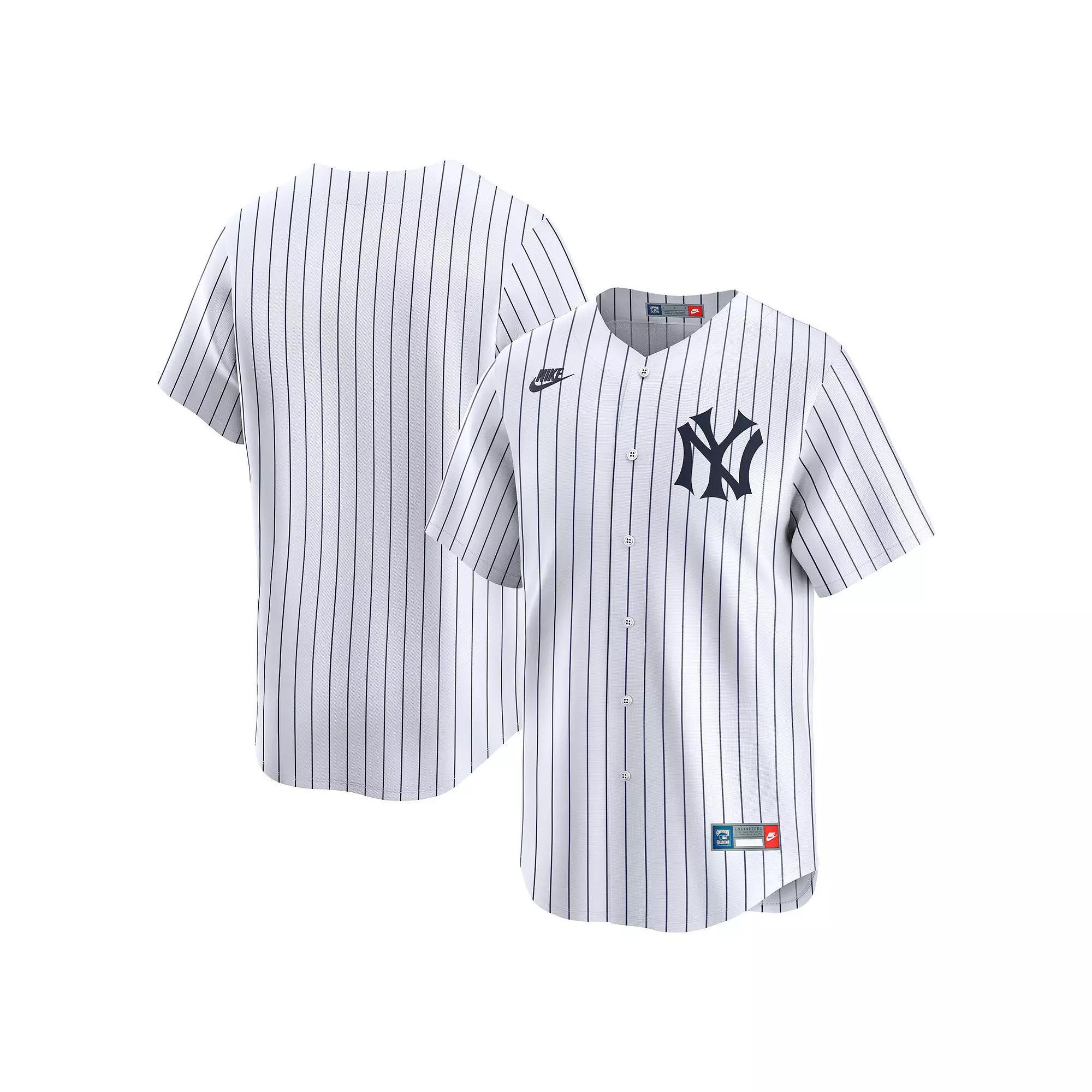 Men's Nike White New York Yankees Throwback Cooperstown Collection Limited Jersey, Size: Medium Product Image