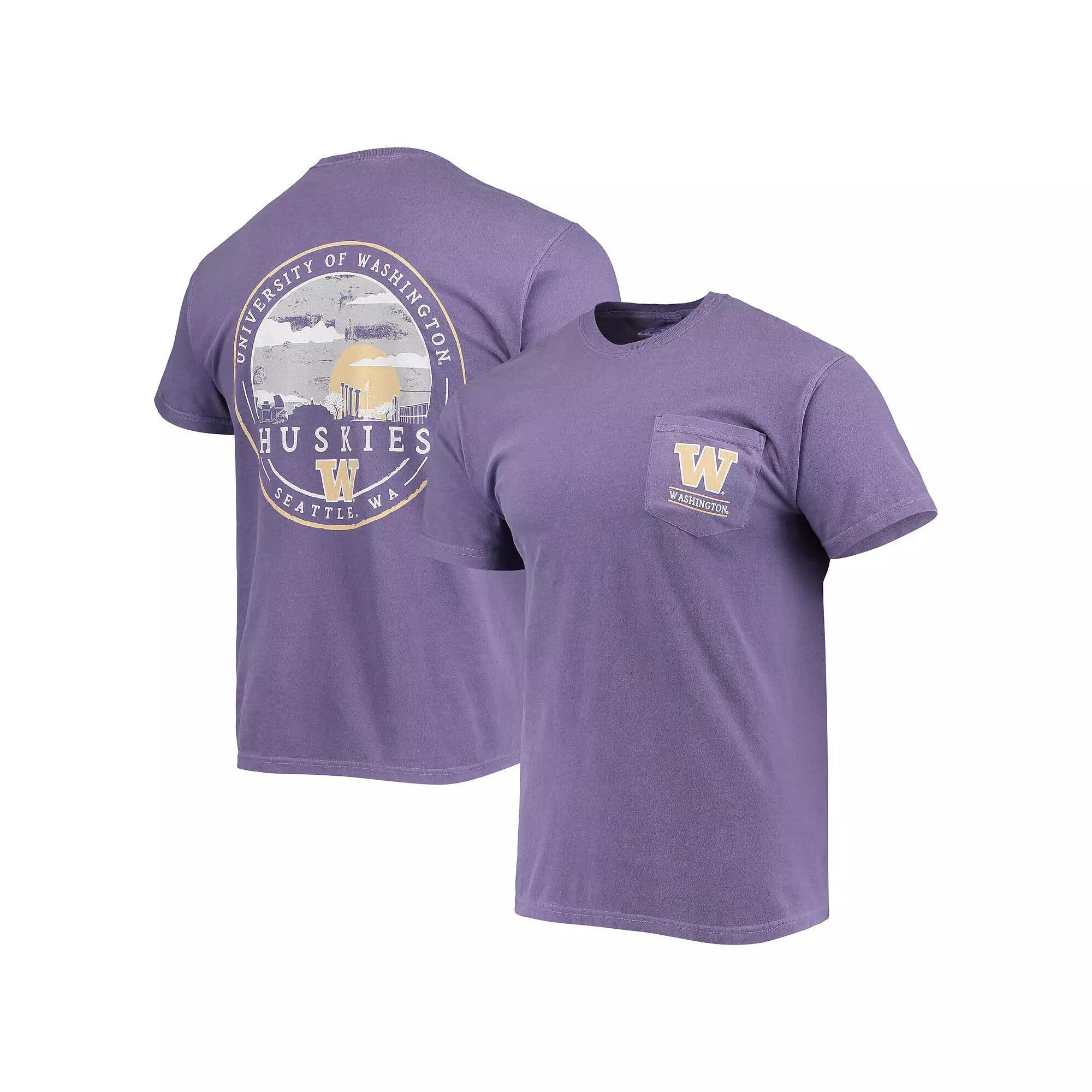 Mens Washington Huskies Circle Campus Scene T-Shirt Product Image