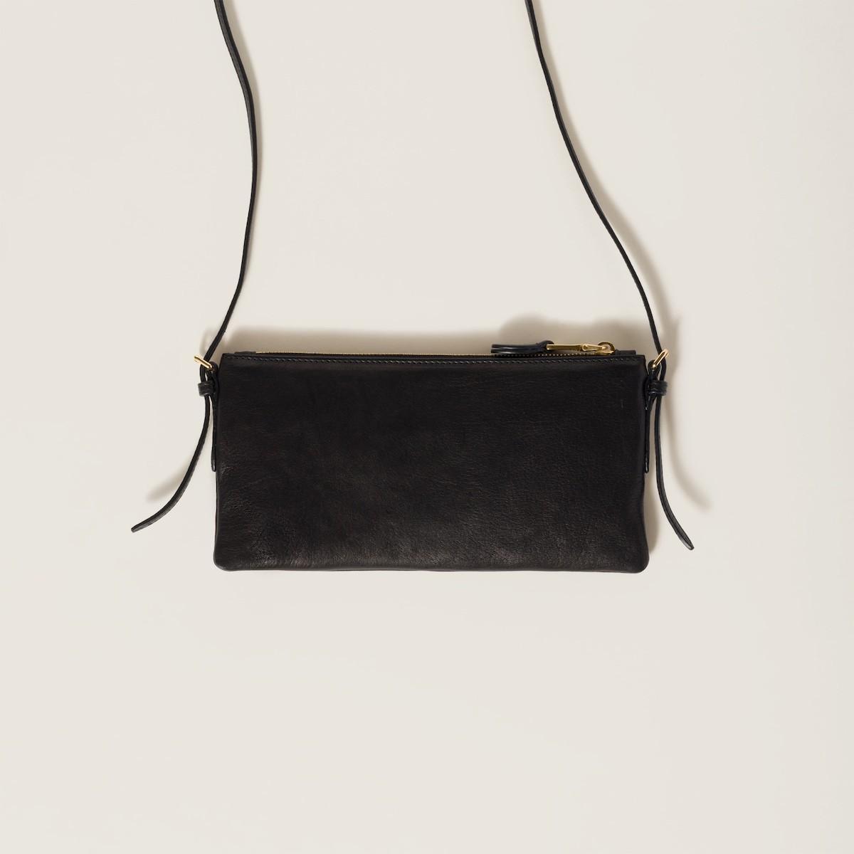 MIU MIU Logo Shoulder Bag In Black Product Image