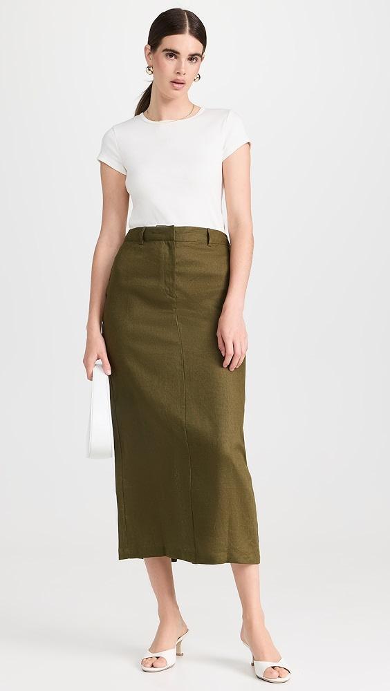 Reformation Gia Linen Skirt | Shopbop Product Image