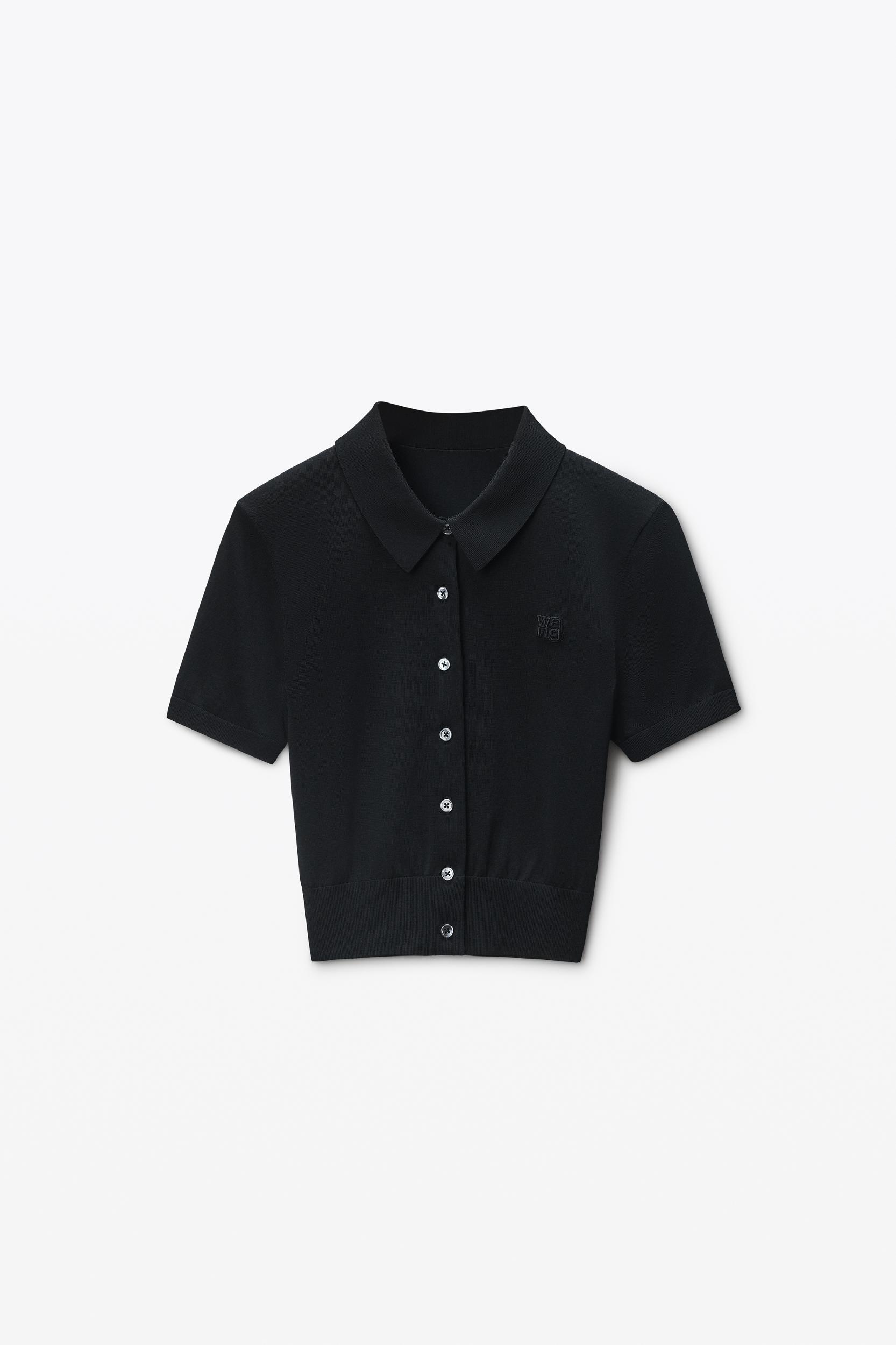 Black Logo-embroidered Cardigan Product Image