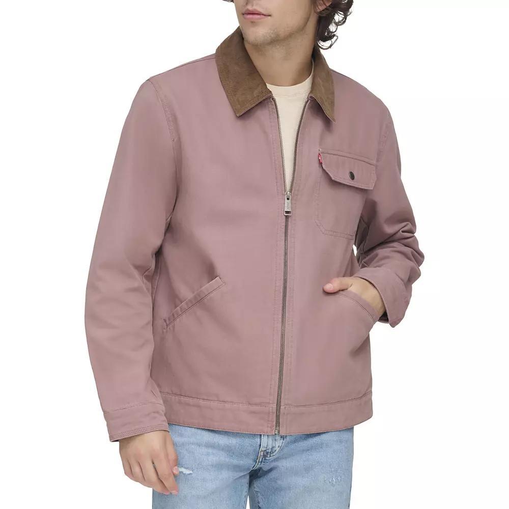 Men's Levi's® Cotton Canvas Depot Jacket with Corduroy Collar, Size: XXL, Pink Product Image