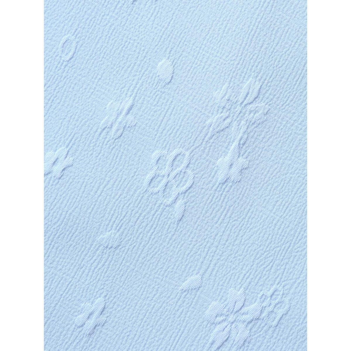 Plus Size Floral Print Textured Flutter Sleeve Tank Top Women LightBlue Texture V-neck Everyday-Elegant Tank Tops Camis BloomChic 14-16/1X Product Image