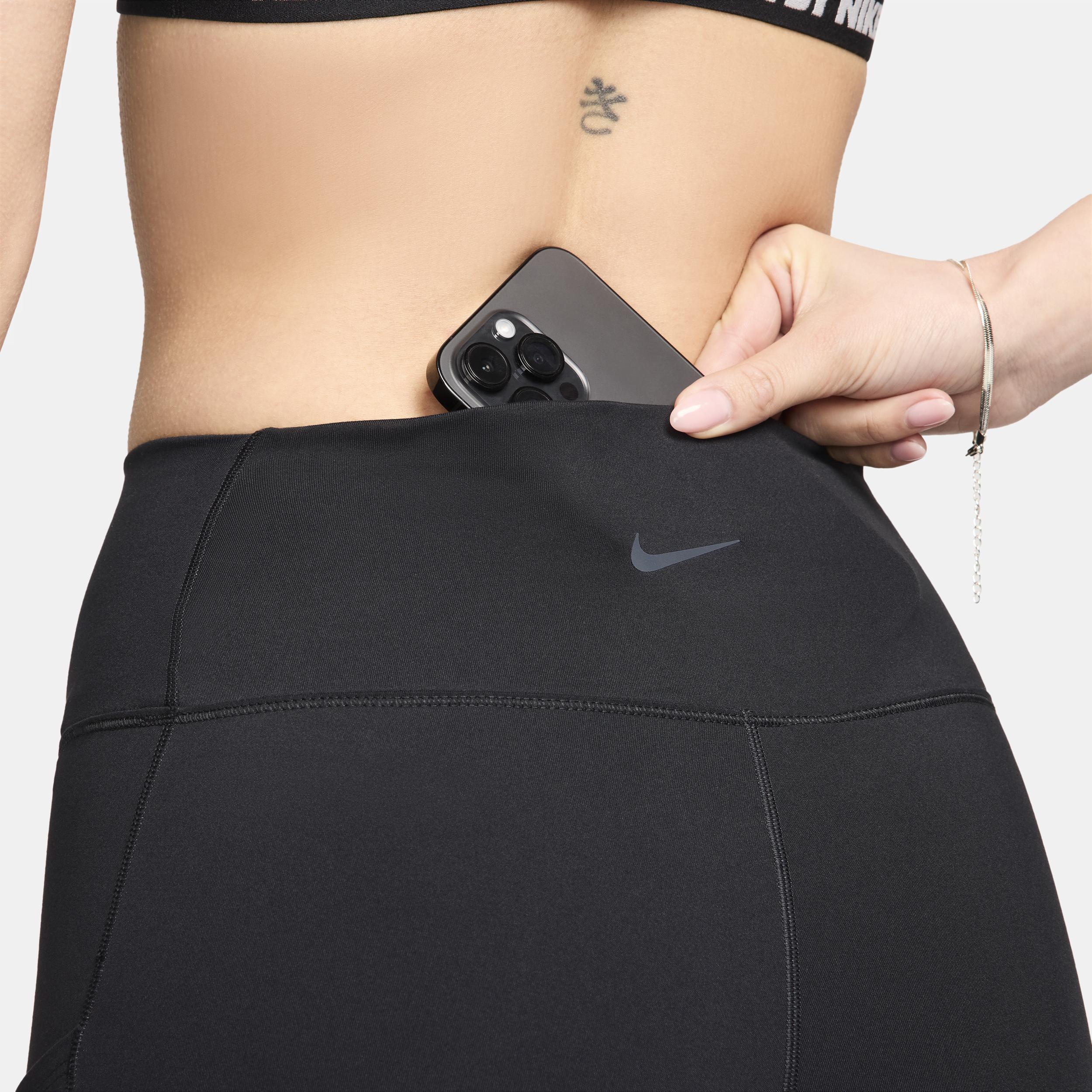 Nike Womens One High-Waisted 8 Biker Shorts with Pockets | FZ6758-010 Product Image