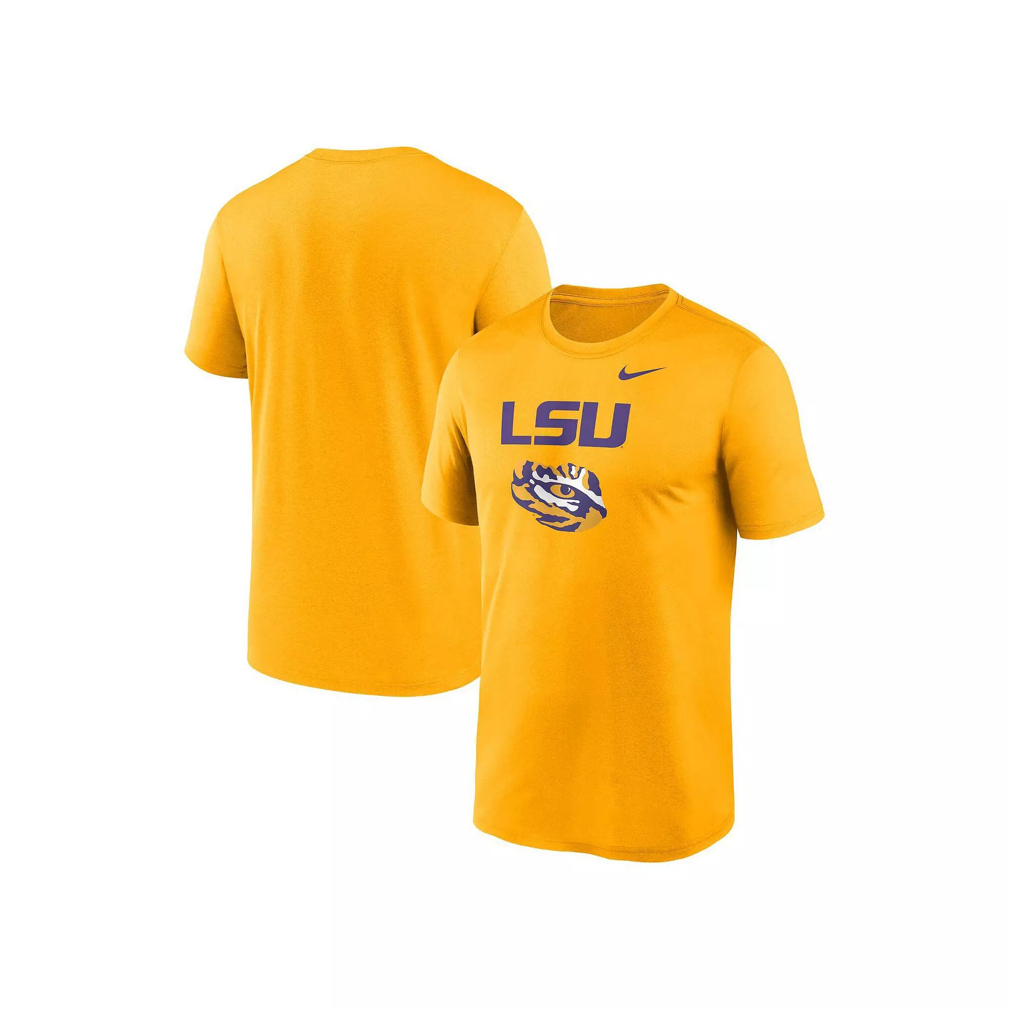 Men's Nike Gold Iowa Hawkeyes Lockup Legend Performance T-Shirt, Size: Small Product Image