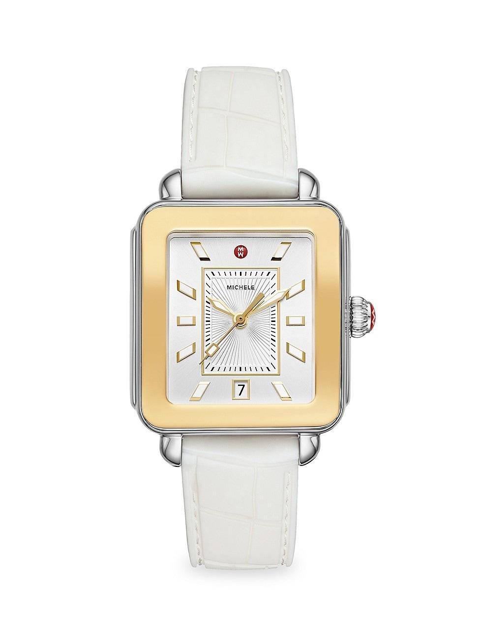 Michele Deco Sport Two-Tone Watch, 34mm x 36mm Product Image