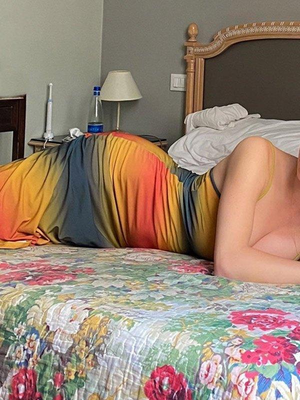 Tie Dye Holiday Maxi Dress Product Image