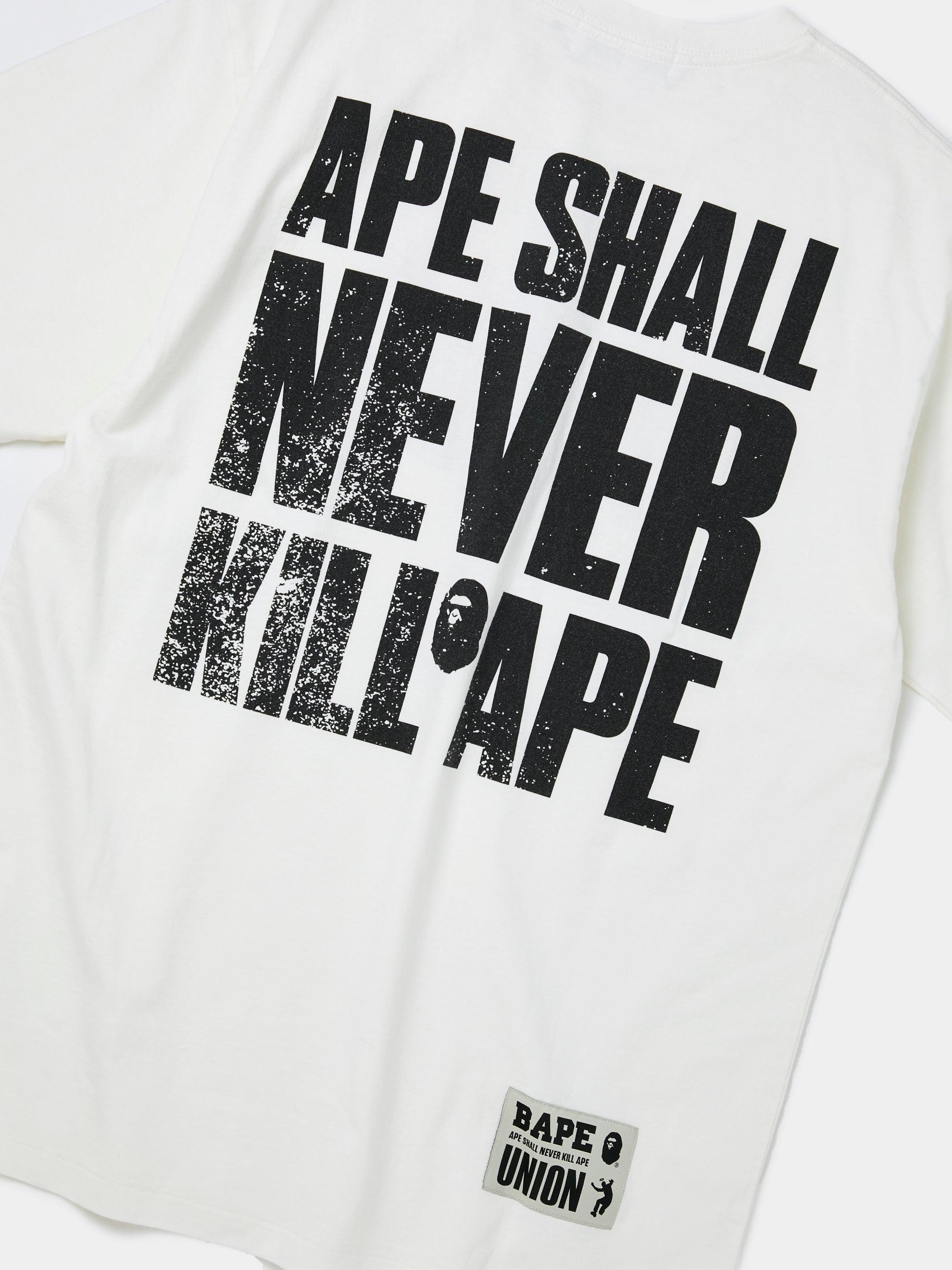 BAPE x UNION Sta T-Shirt (White) Product Image