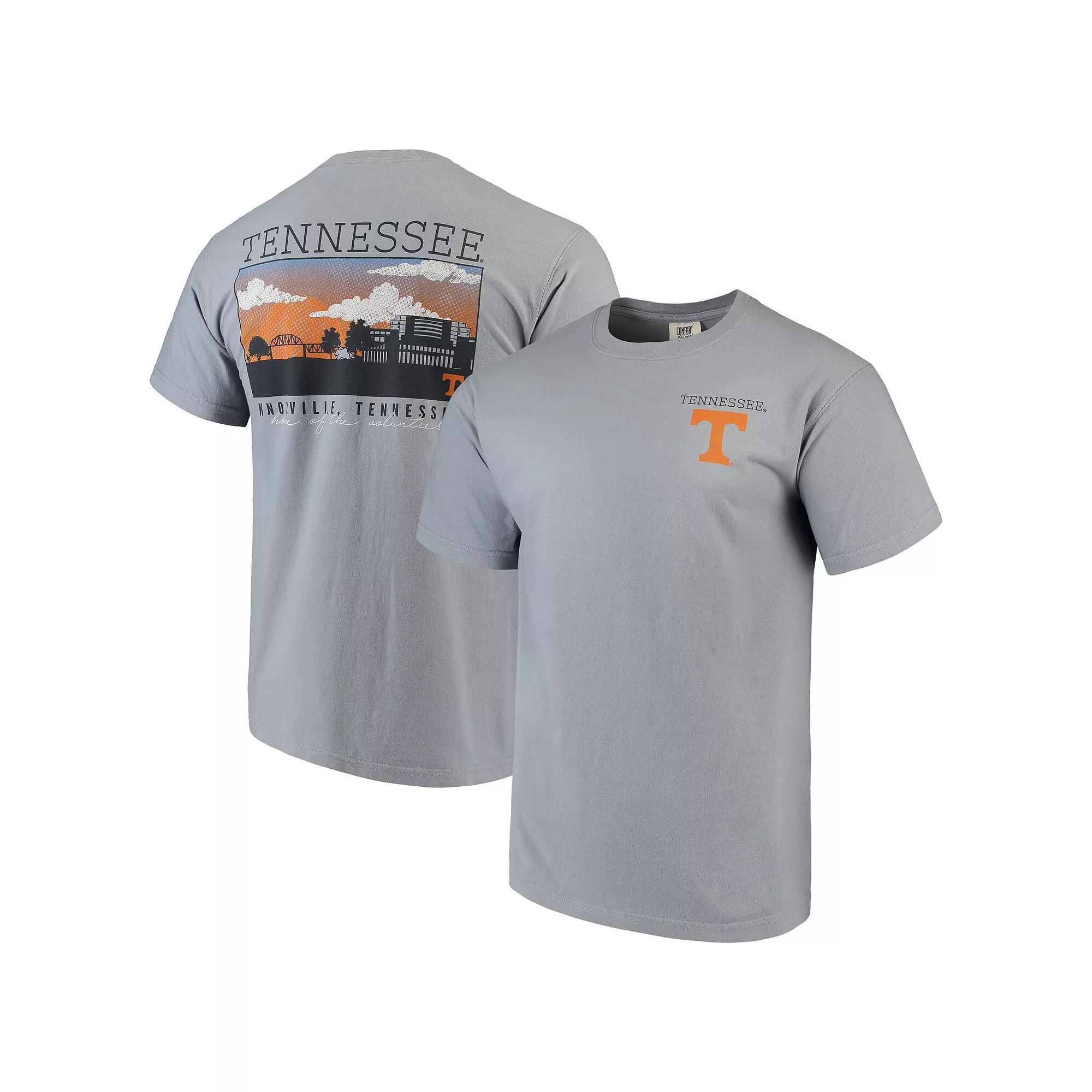 Men's Gray Tennessee Volunteers Comfort Colors Campus Scenery T-Shirt, Size: XL, Grey Product Image
