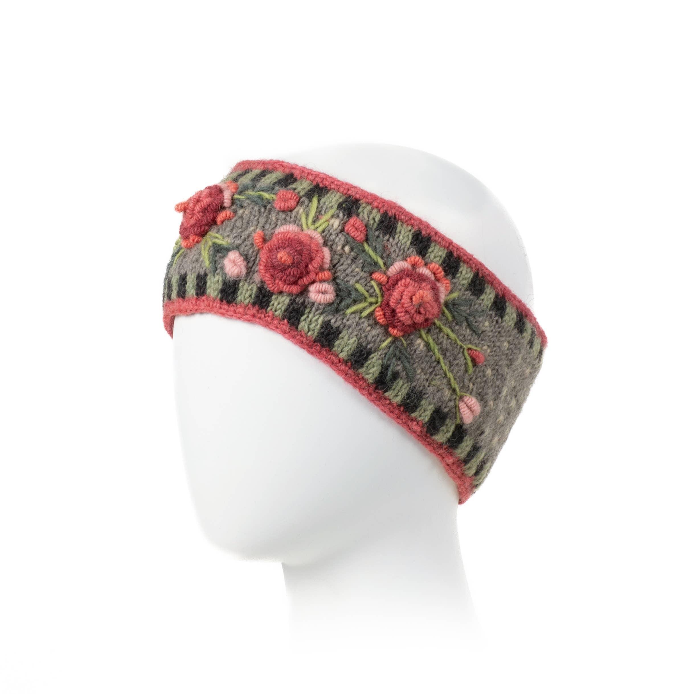 Aubrey  - women's wool knit headband: Quarry Product Image