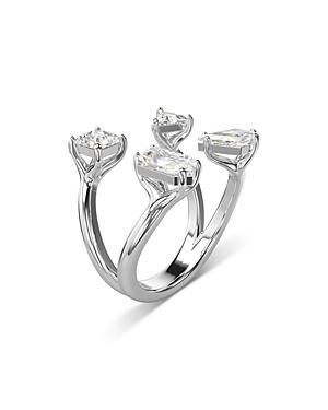 Swarovski Mesmera Mixed Cut Open Ring in Rhodium Plated Product Image