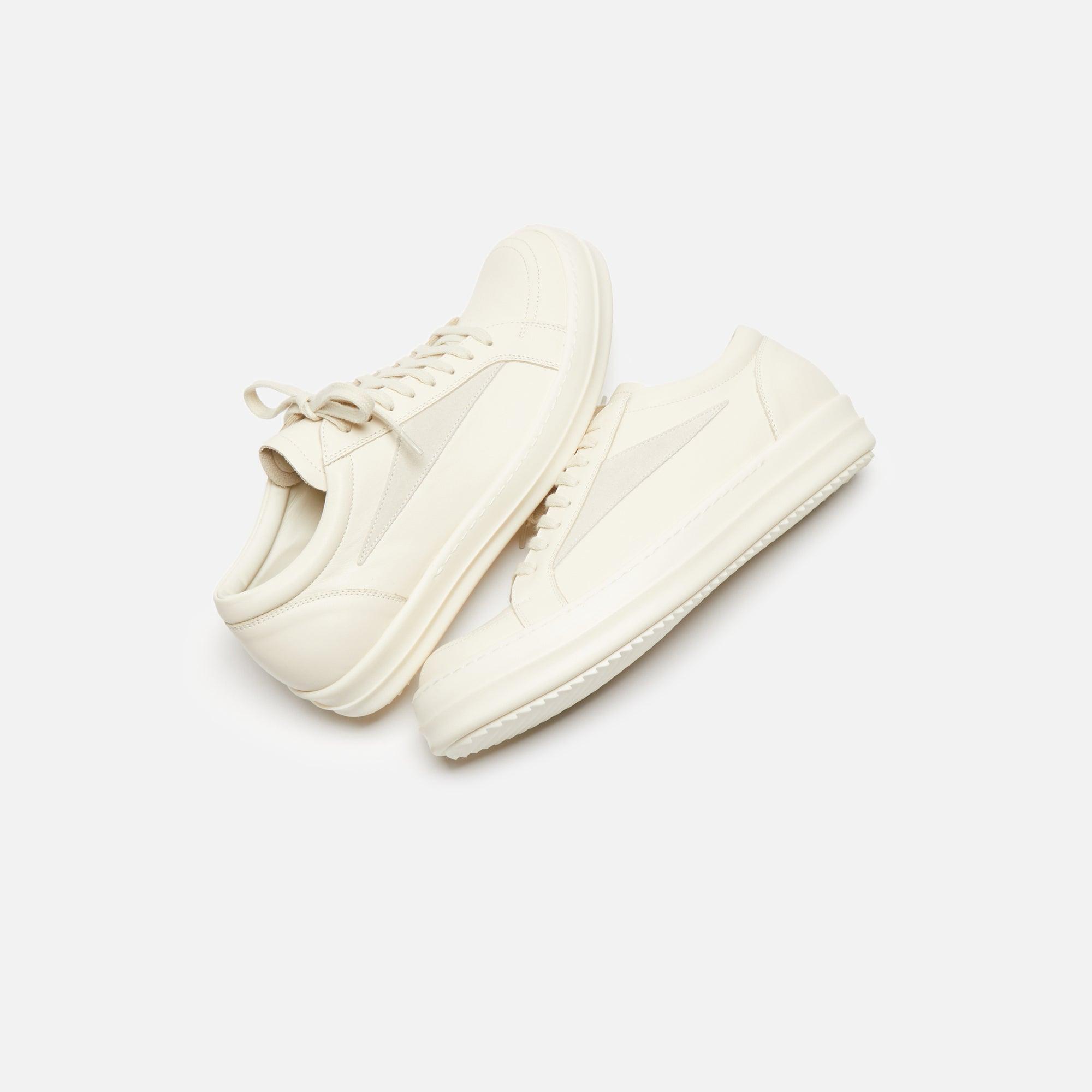 Rick Owens WMNS Vintage Sneaker - Milk / Scarpe Pelle Female Product Image