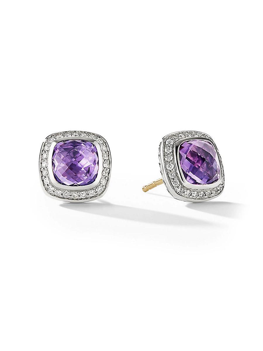 Womens Albion Earrings with Gemstone & Diamonds Product Image