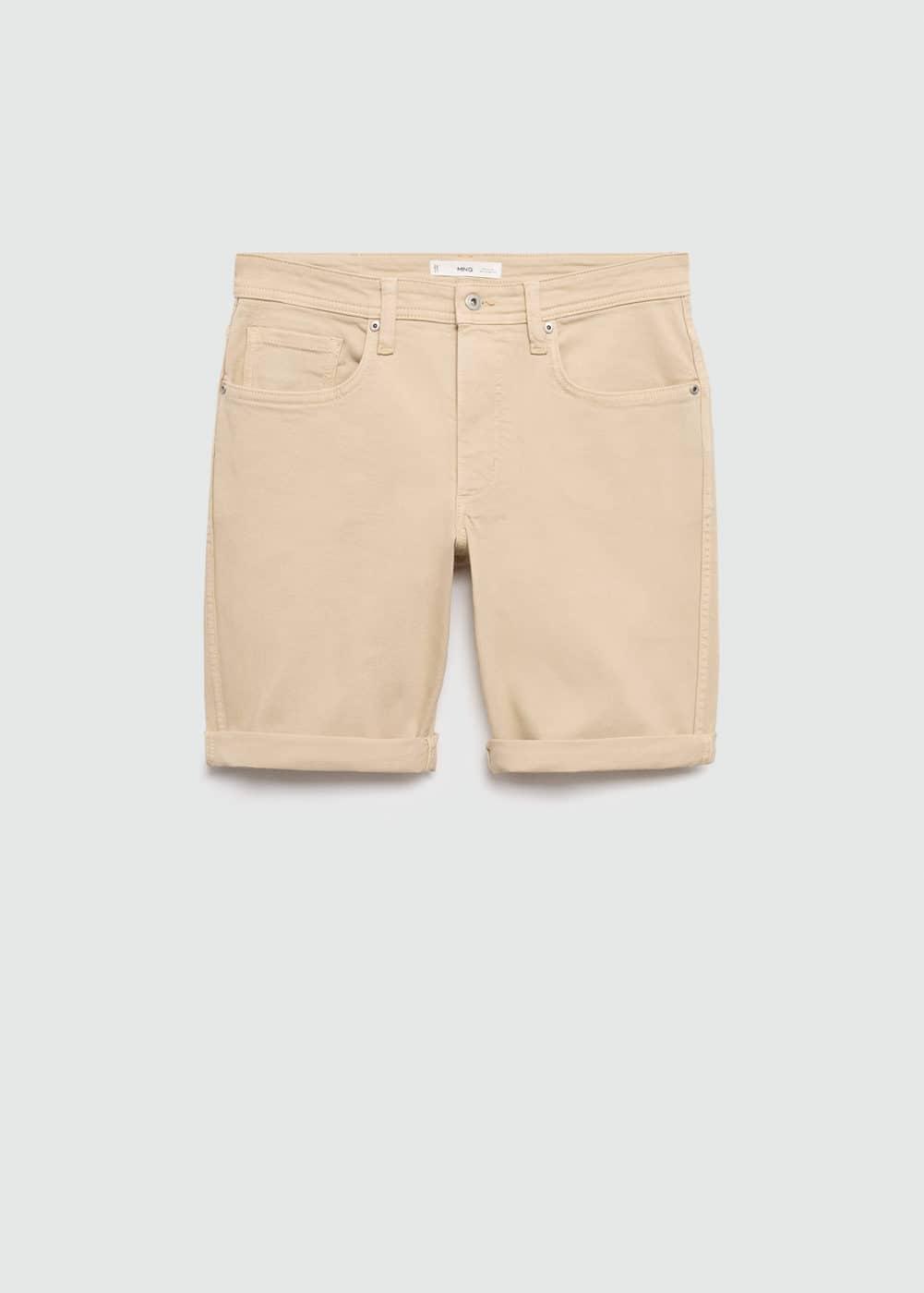 Mango Mens Denim Bermuda Shorts Product Image