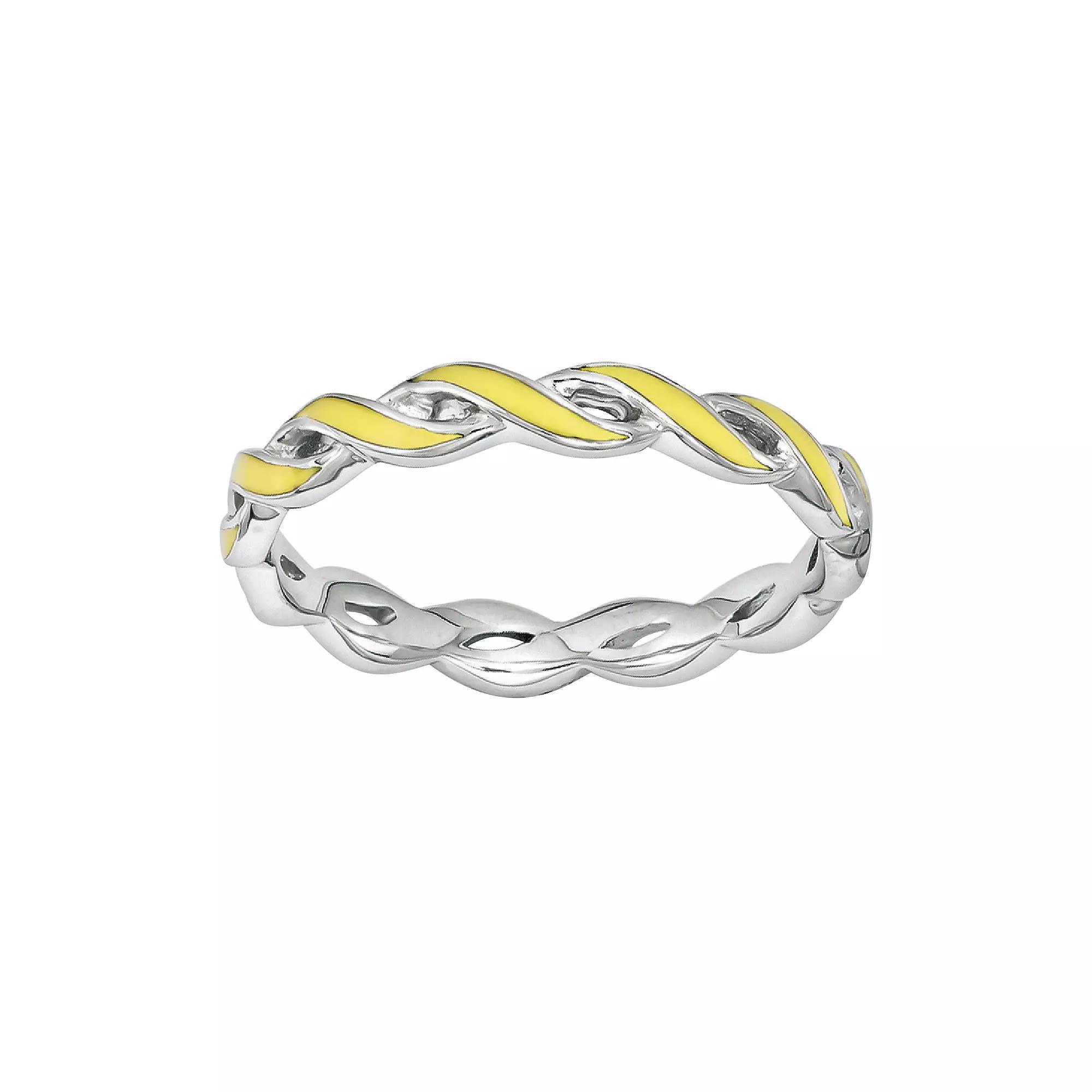 Stacks & Stones Sterling Silver Stack Ring, Women's, Size: 10, Yellow Product Image