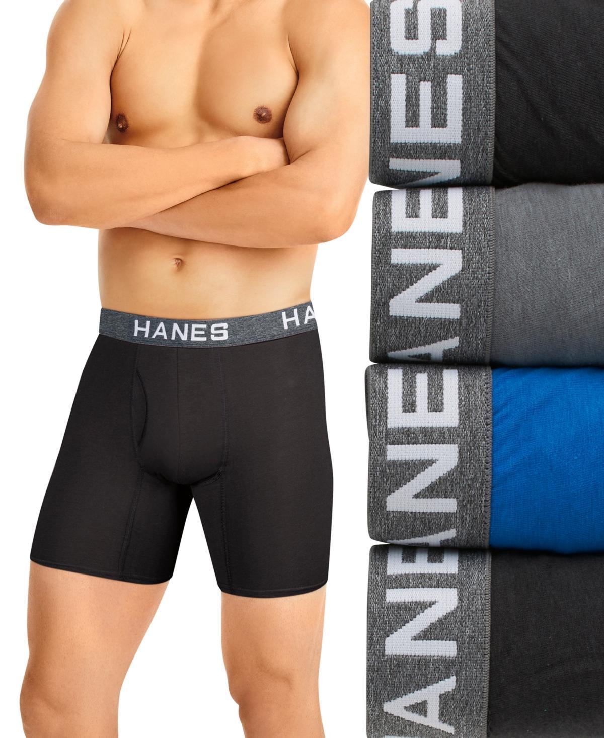 Mens Hanes Ultimate ComfortFlex Fit 4-pack Boxer Briefs Product Image