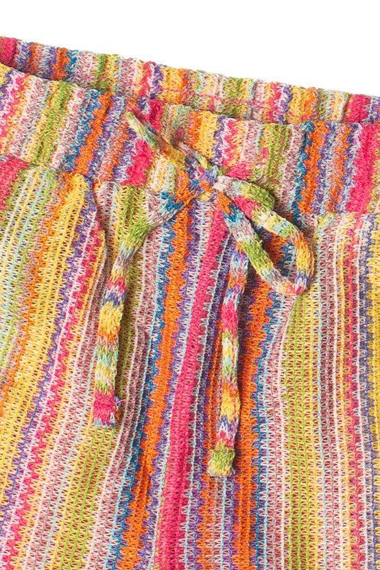 Crochet Stripe Shorts Product Image