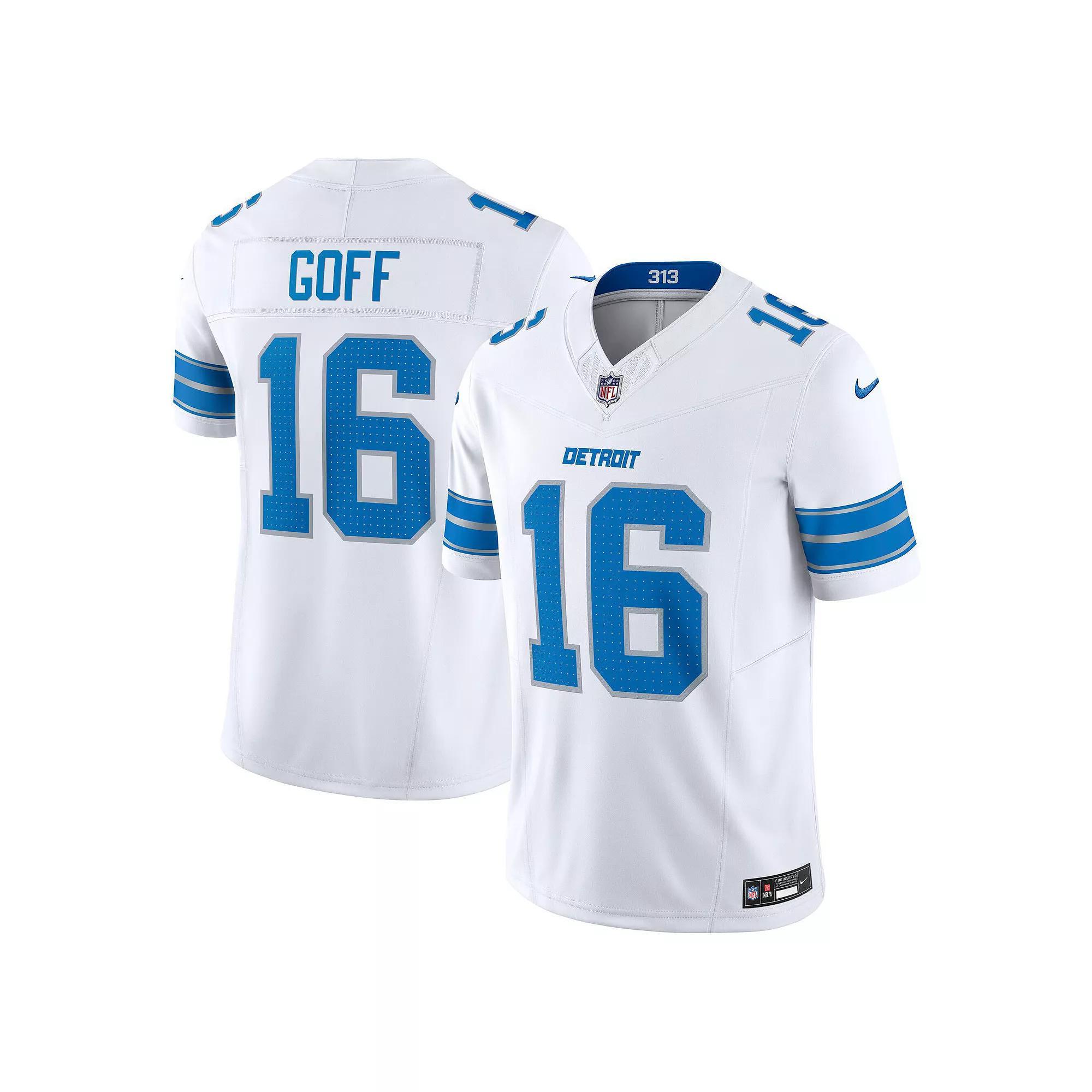 Men's Nike Jared Goff White Detroit Lions Vapor F.U.S.E. Limited Jersey,  Product Image