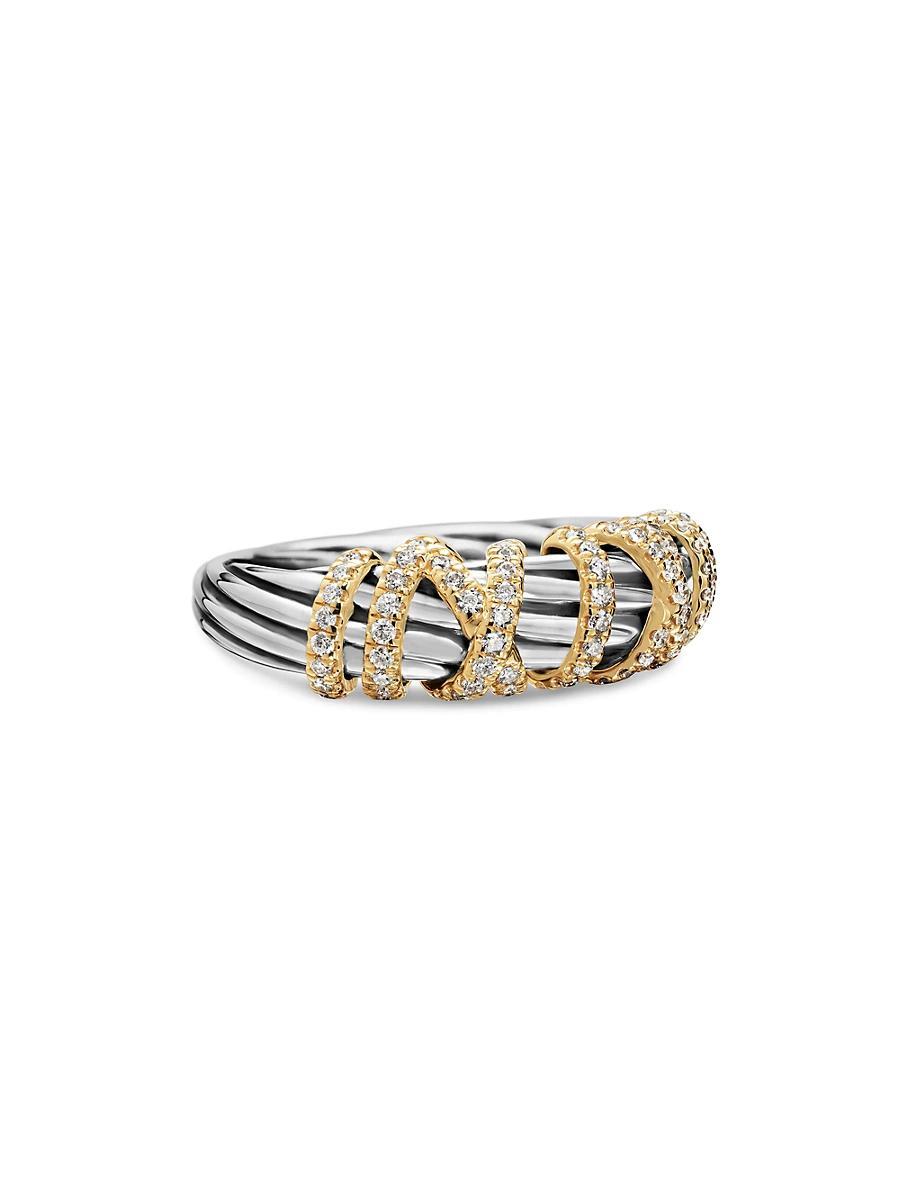 Womens Helena Ring with Diamonds and 18K Gold Product Image