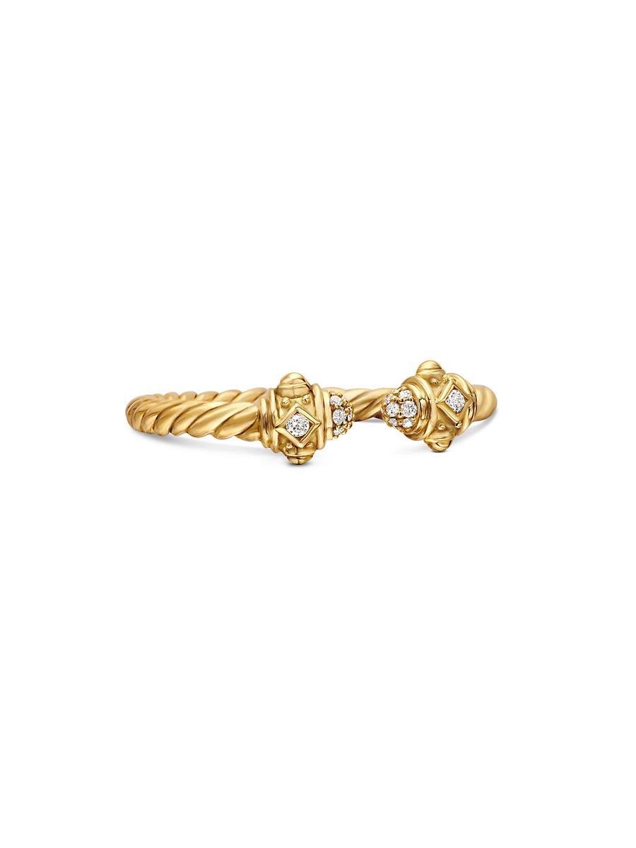 Womens Renaissance Open Ring In 18K Gold With Gemstones Product Image