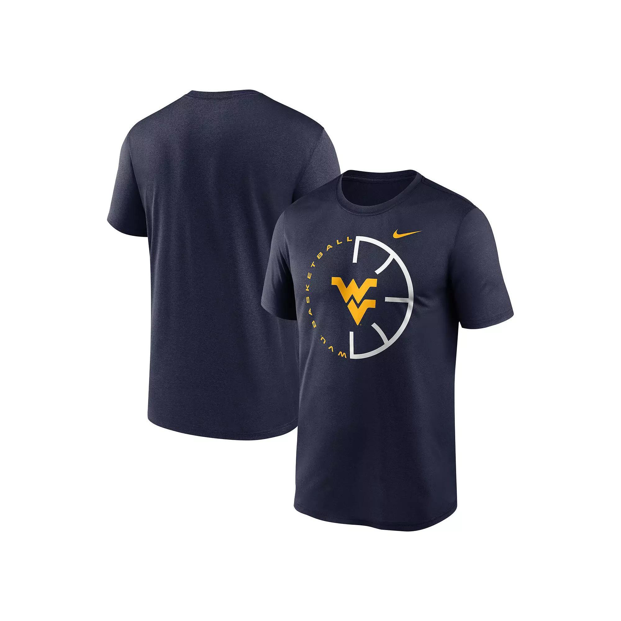 Men's Nike Navy West Virginia Mountaineers Legend Basketball Icon Performance T-Shirt,  Product Image