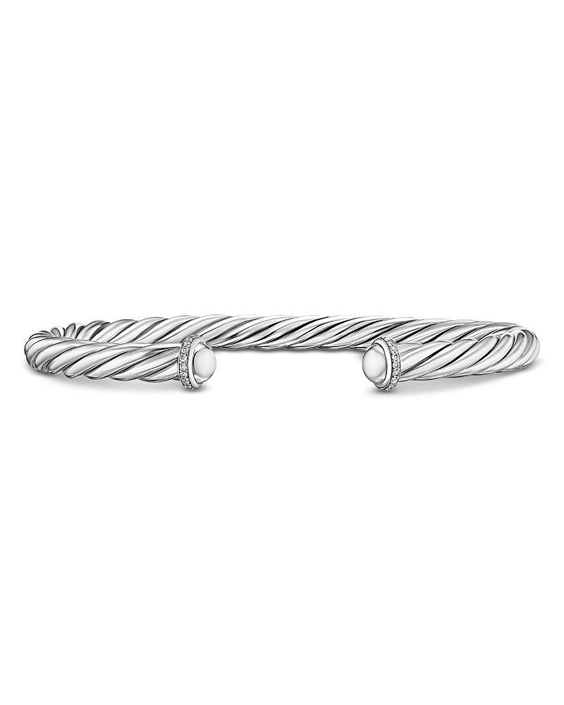 Mens Cable Cuff Bracelet in Sterling Silver Product Image