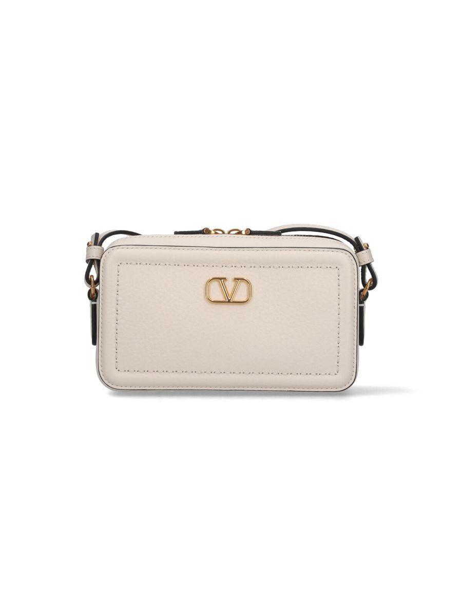 VALENTINO GARAVANI Mini Camera Case In Beige Product Image