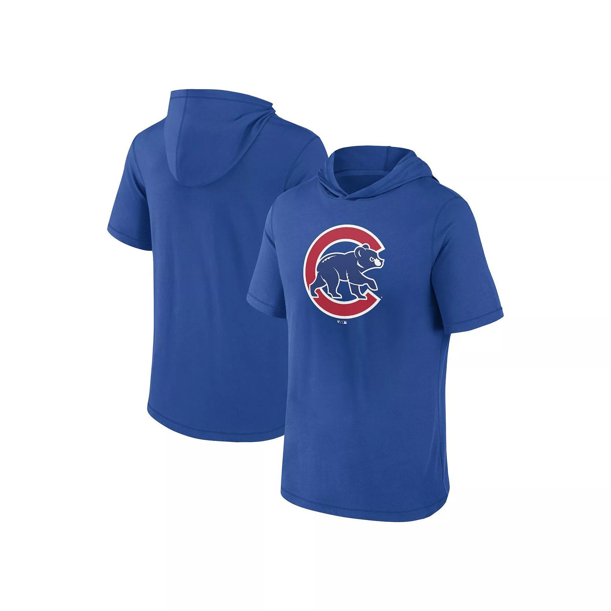 Men's Fanatics Branded Royal Chicago Cubs Short Sleeve Hoodie T-Shirt,  Product Image