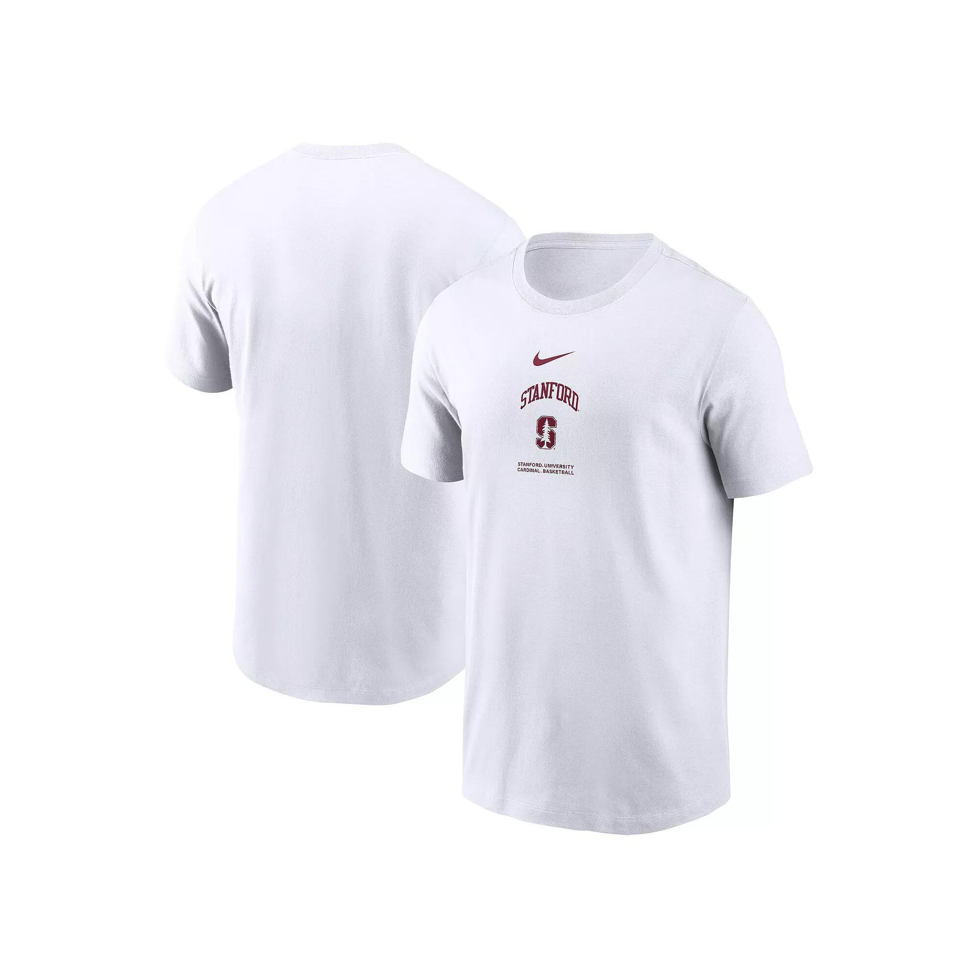 Men's Nike White Stanford Cardinal On-Court Basketball T-Shirt,  Product Image