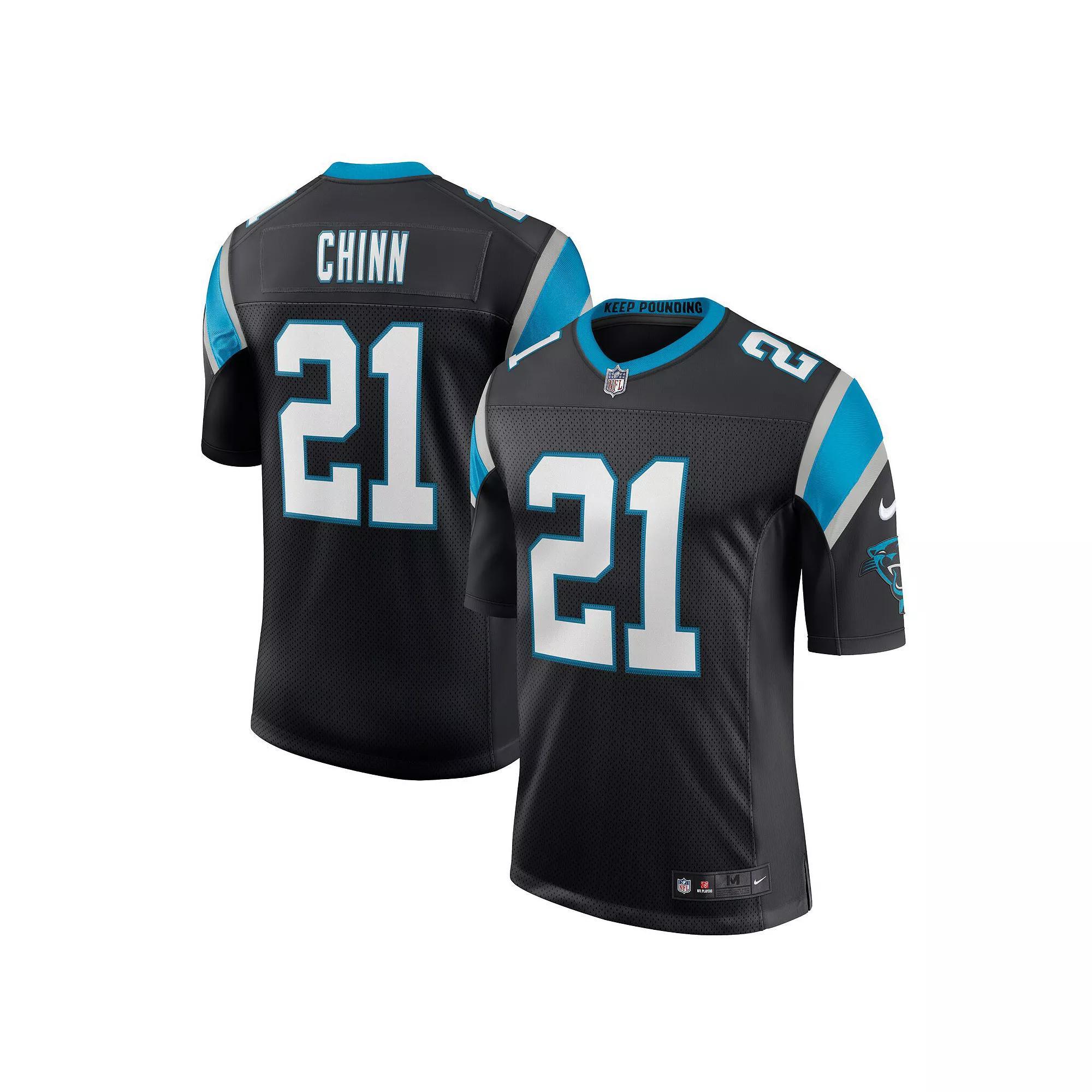Men's Nike Jeremy Chinn Black Carolina Panthers Vapor Limited Jersey, Size: XL Product Image
