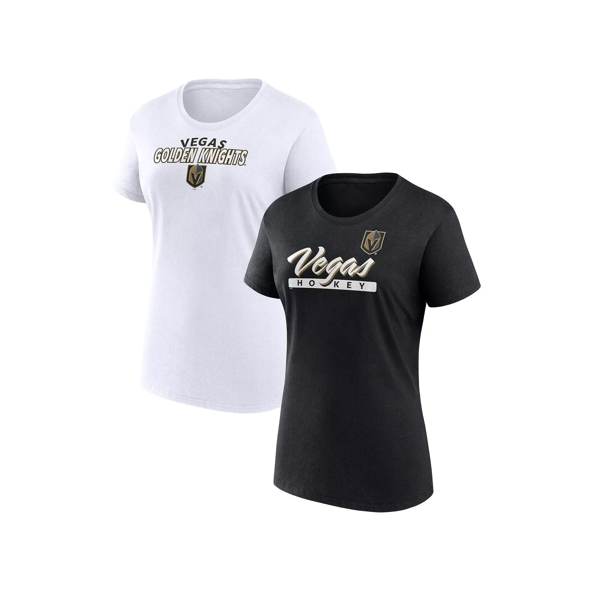 Women's Fanatics Branded Vegas Golden Knights Risk T-Shirt Combo Pack, Size: 3XL, Lvk Black Product Image